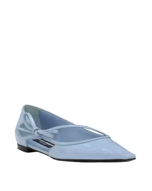 Hochglanz Ballerinas in Blau