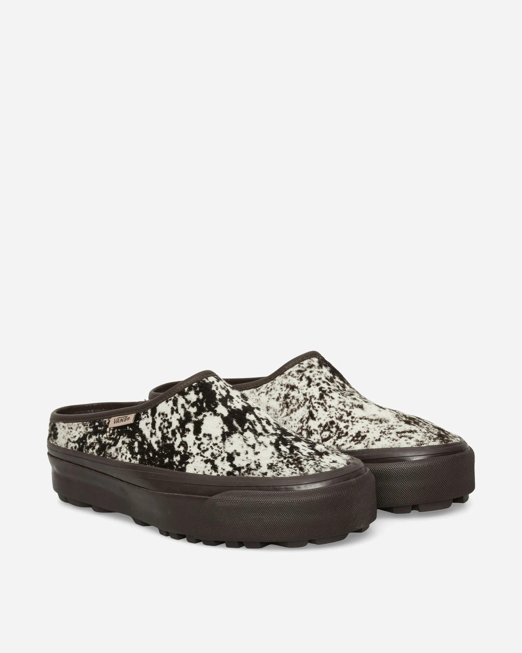 Premium Style 17 Pony Hair Mules Schokoladenpflaume