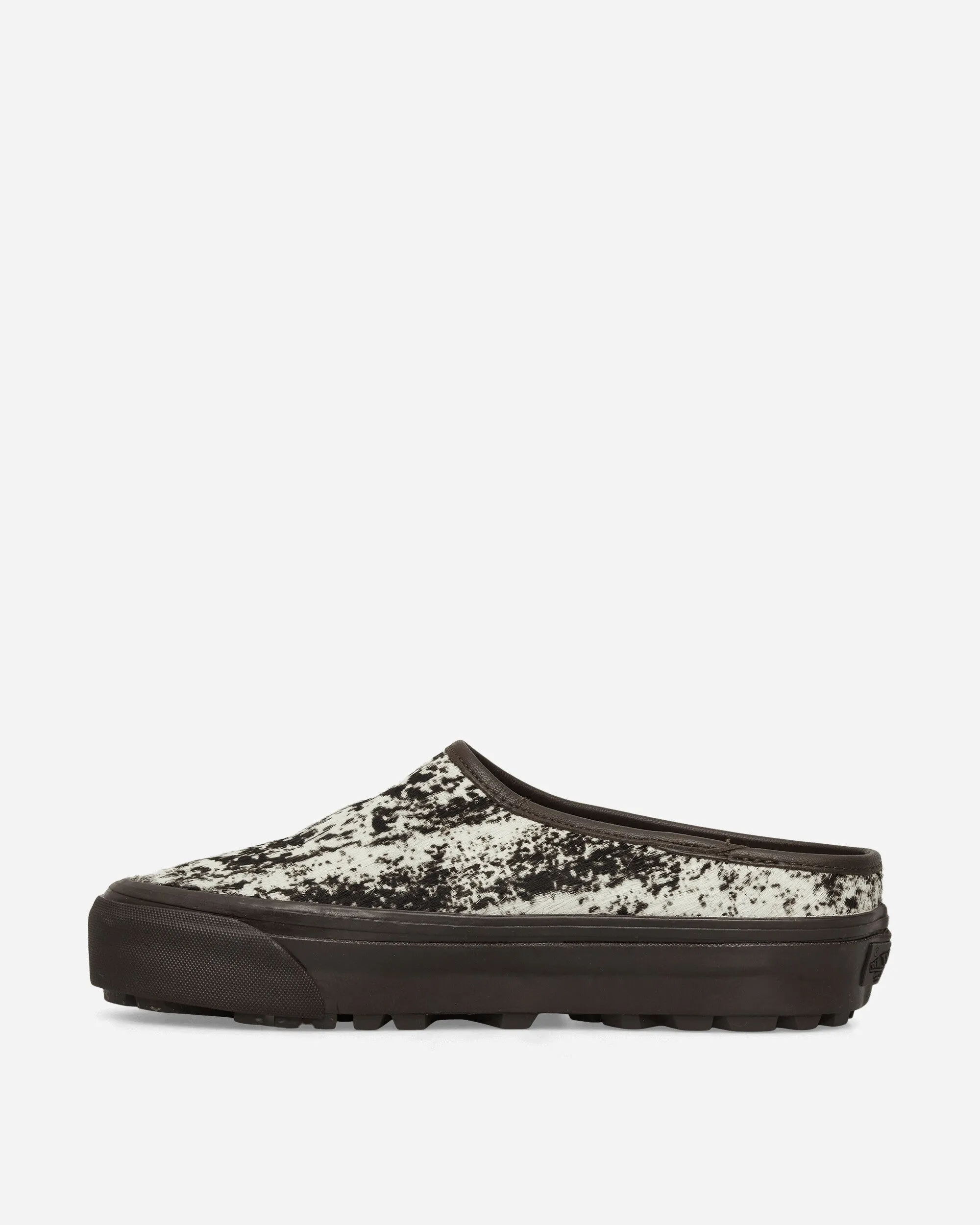 Premium Style 17 Pony Hair Mules Schokoladenpflaume