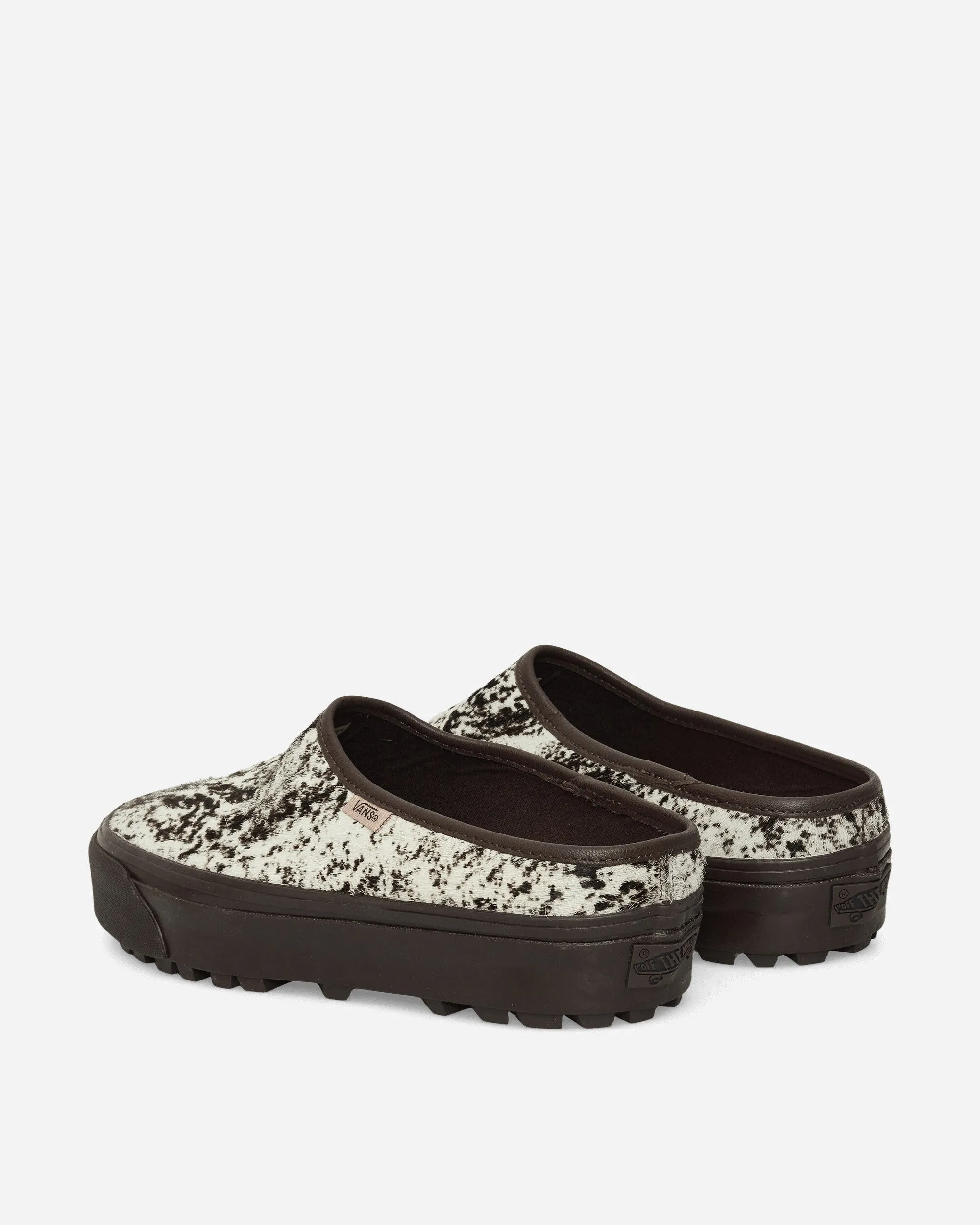 Premium Style 17 Pony Hair Mules Schokoladenpflaume