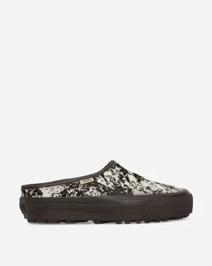 Premium Style 17 Pony Hair Mules Schokoladenpflaume