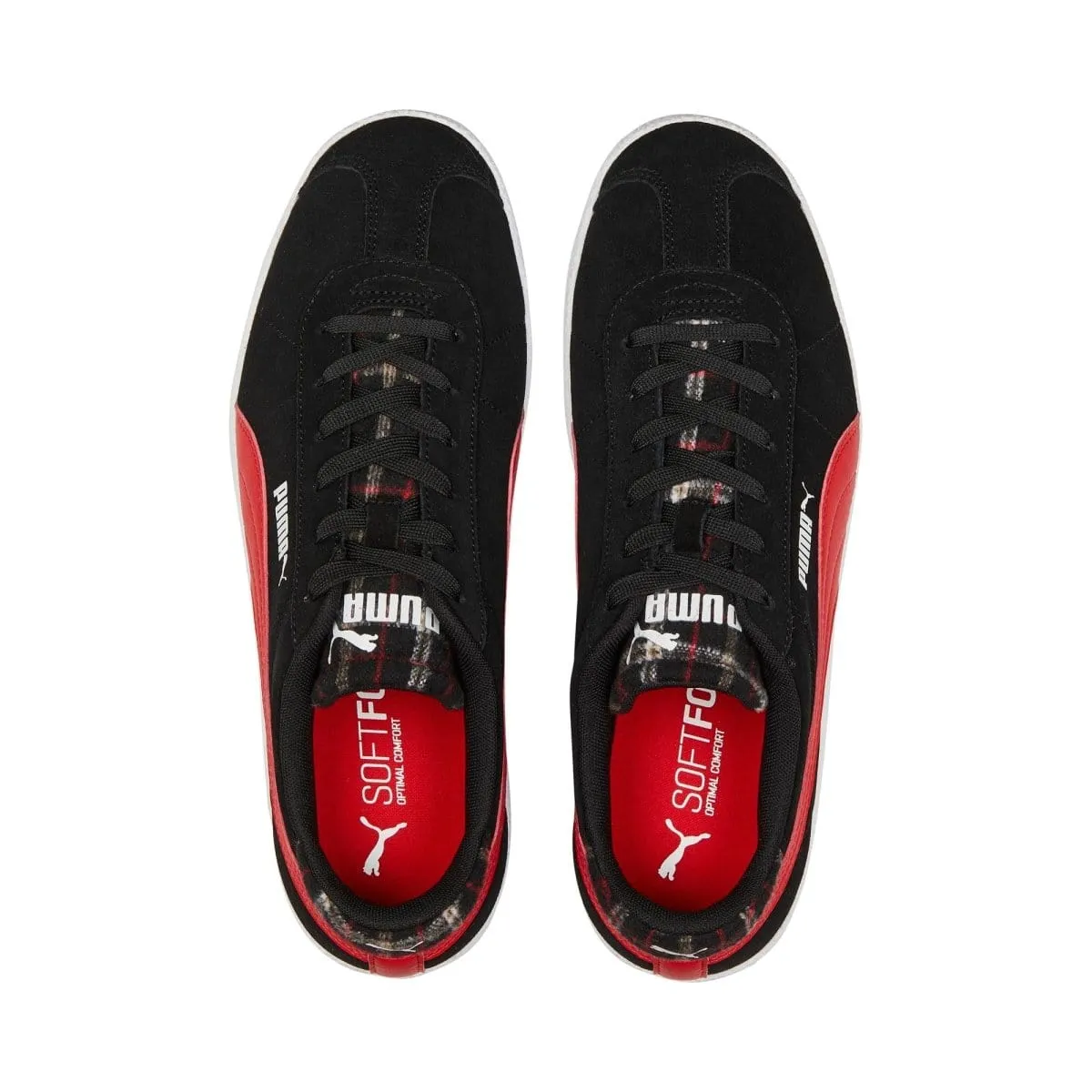 PUMA HERREN CLUB SCHWARZ/ROT SCHUH