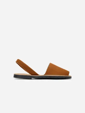 Rambu Damen Vegan Wildleder Menorca Sandalen | Hellbraun