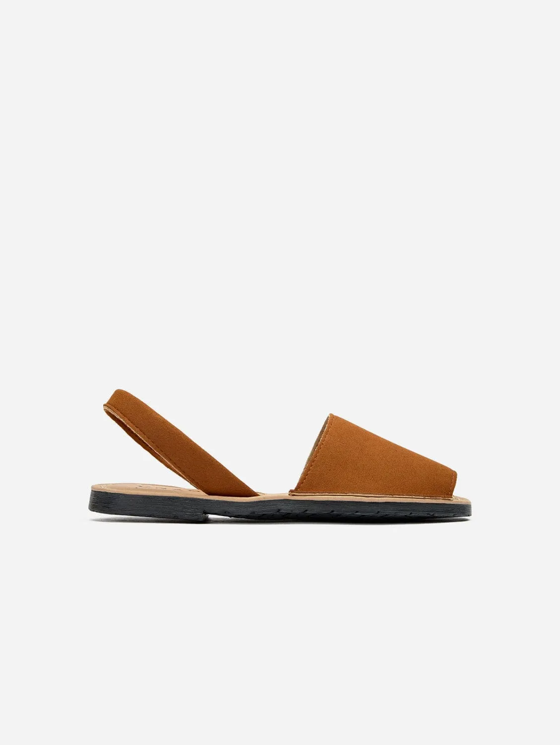 Rambu Damen Vegan Wildleder Menorca Sandalen | Hellbraun