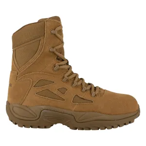Rapid Response Rb 8 Zoll Sicherheitsstiefel mit Composite-Kappe und Seitlichem Reißverschluss im Militärstil, Farbe Coyote