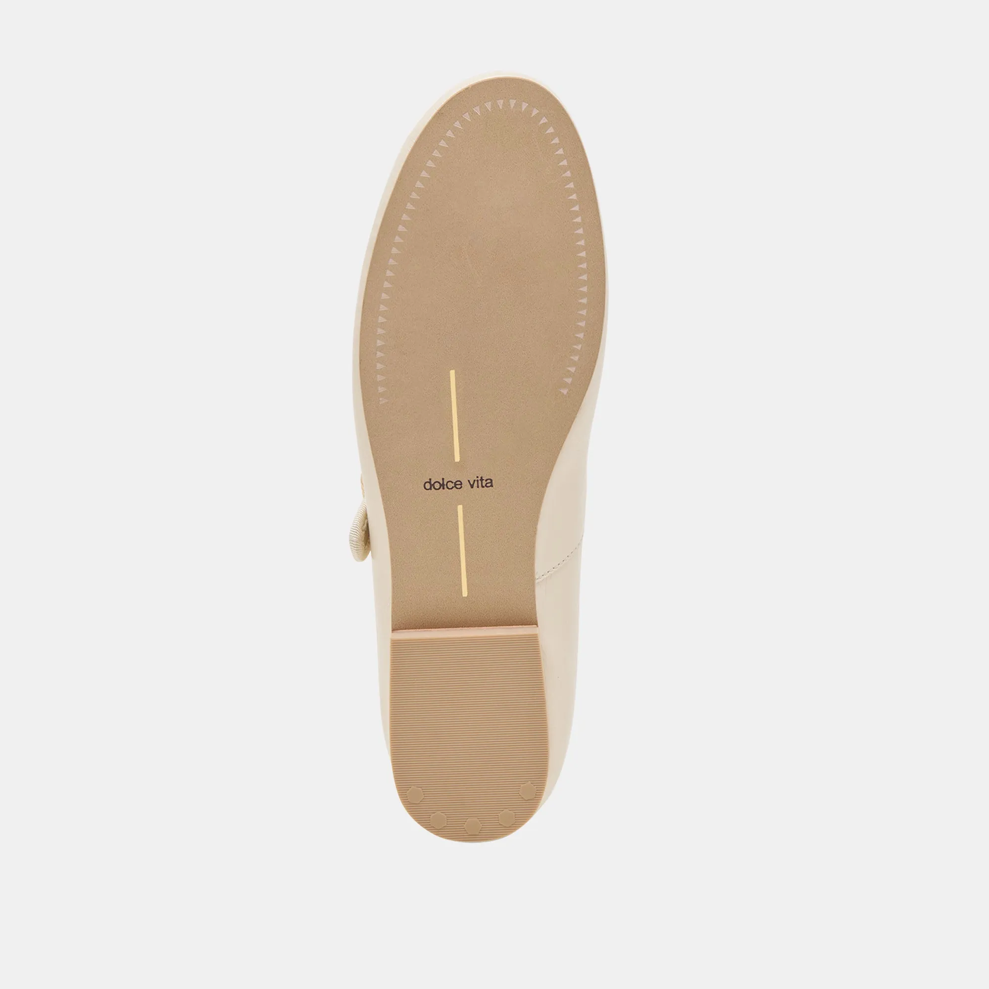 RELAN BALLETTFLATS IN OFF-WHITE LEDER