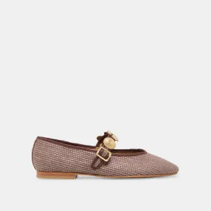 RELAN BALLET FLATS WALNUSS RAFFIA