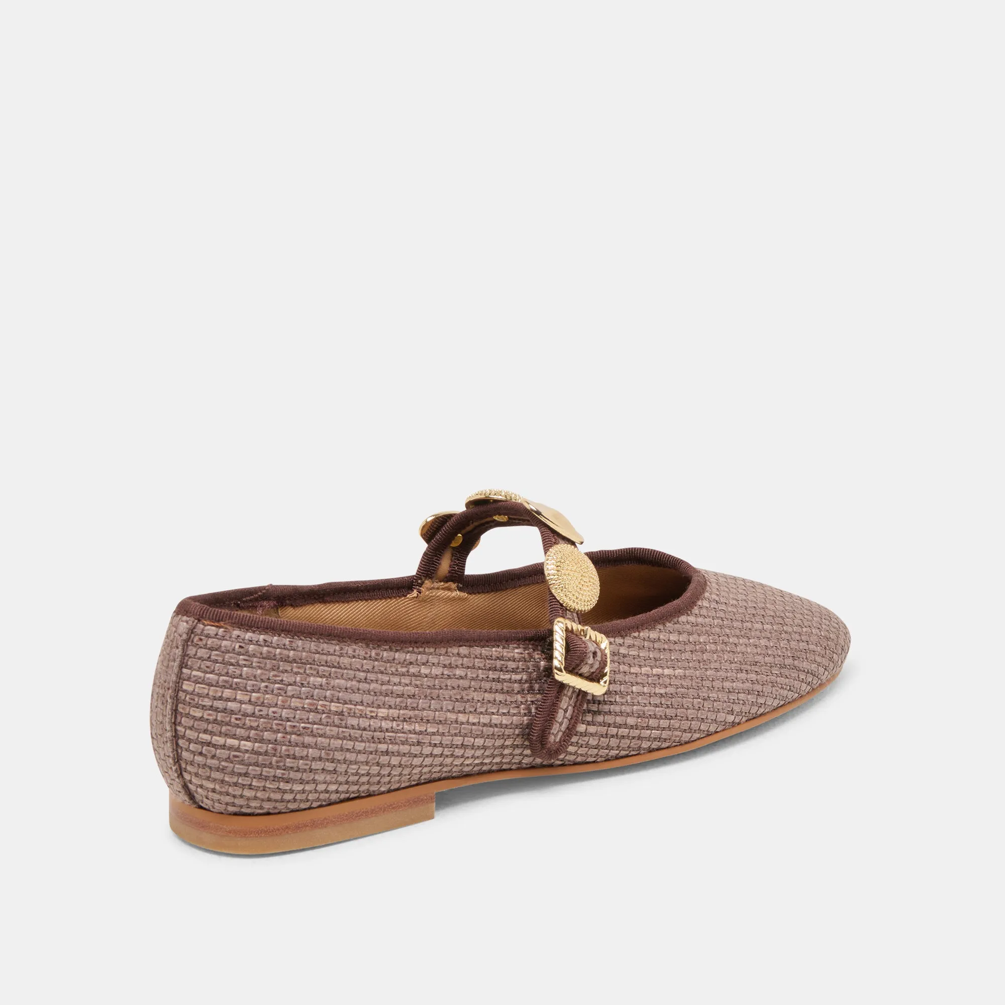 RELAN BALLET FLATS WALNUSS RAFFIA
