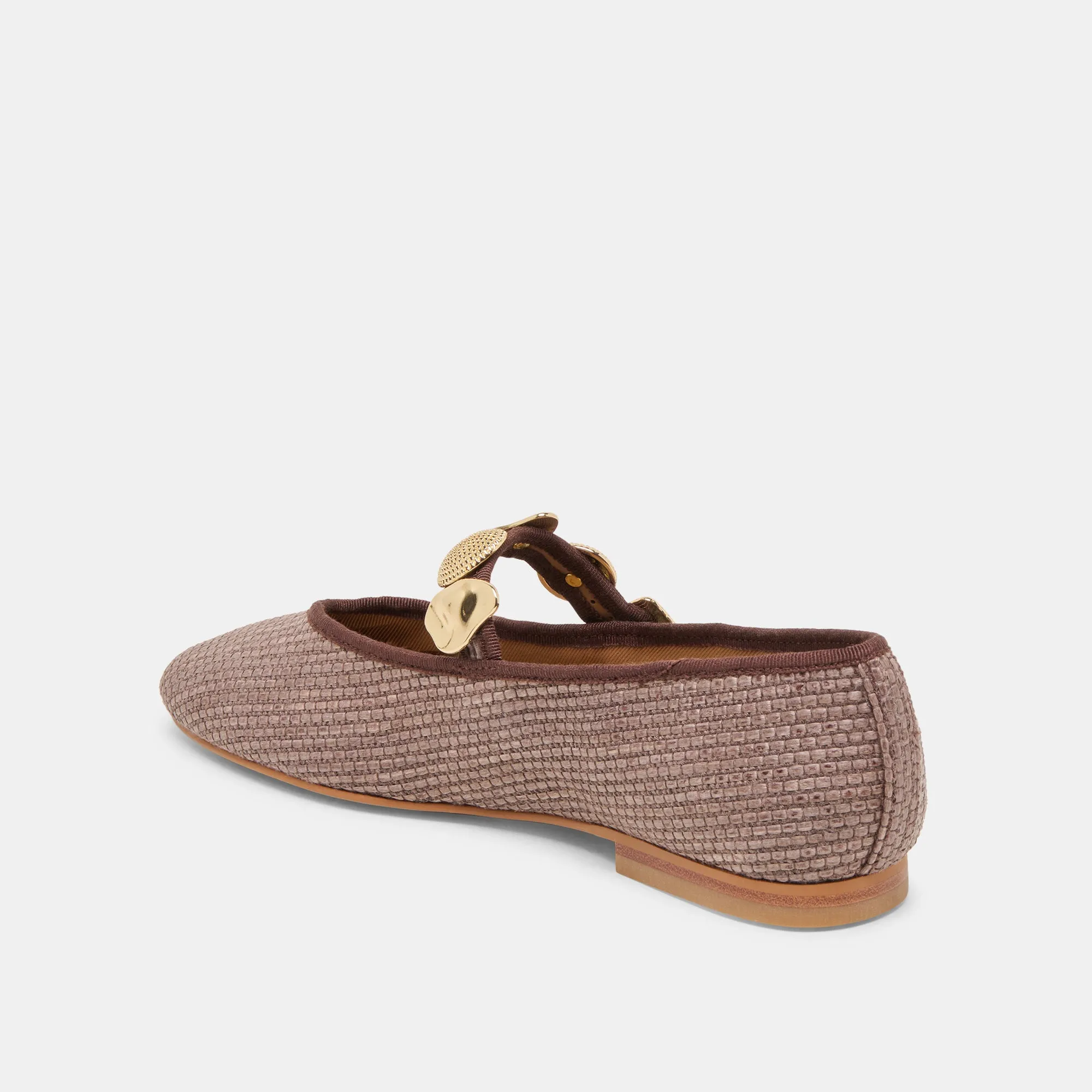 RELAN BALLET FLATS WALNUSS RAFFIA