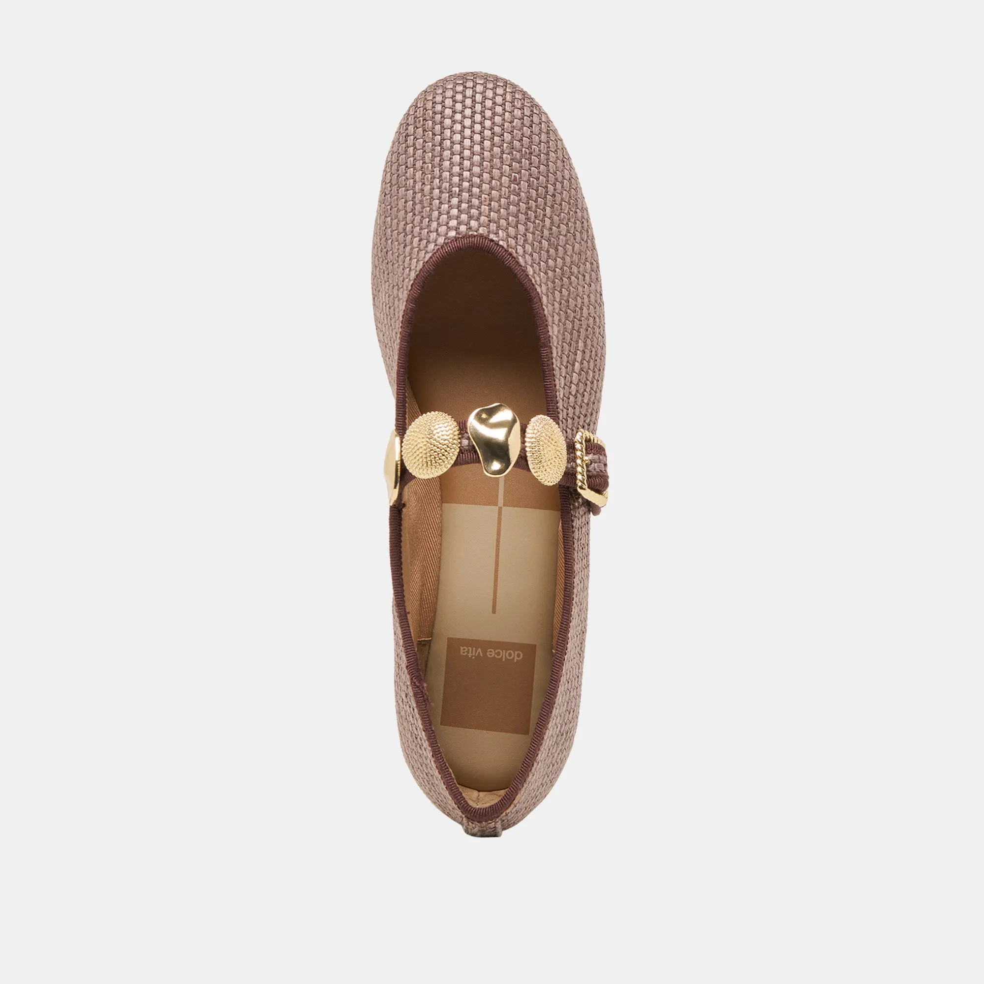 RELAN BALLET FLATS WALNUSS RAFFIA