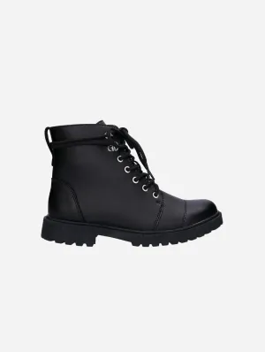 Resta Unisex Vegan Schnürstiefeletten | Schwarz