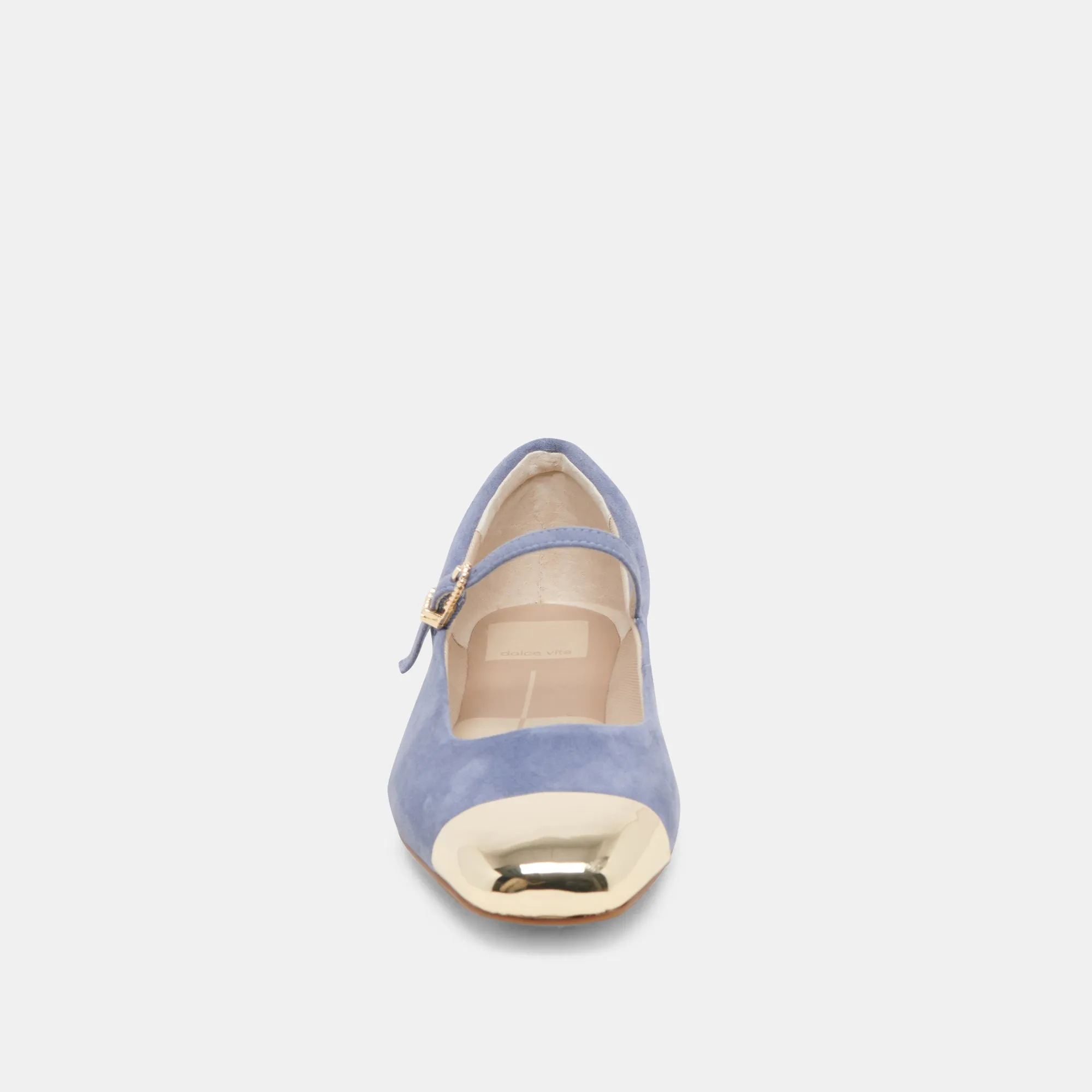 REYES BALLETTFLATS MIT ZEHENKAPPE IN BLUEBELL WILDLEDER