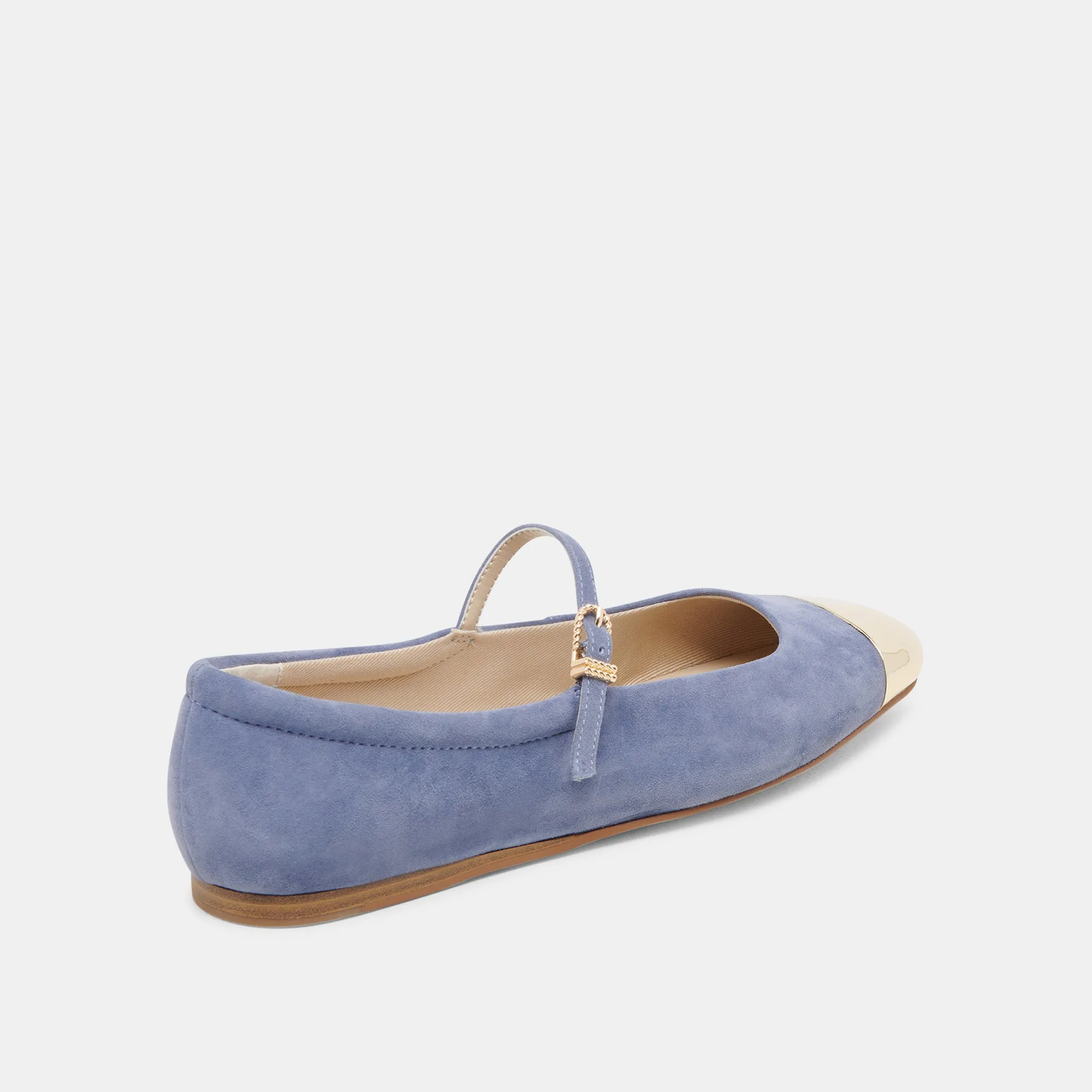 REYES BALLETTFLATS MIT ZEHENKAPPE IN BLUEBELL WILDLEDER