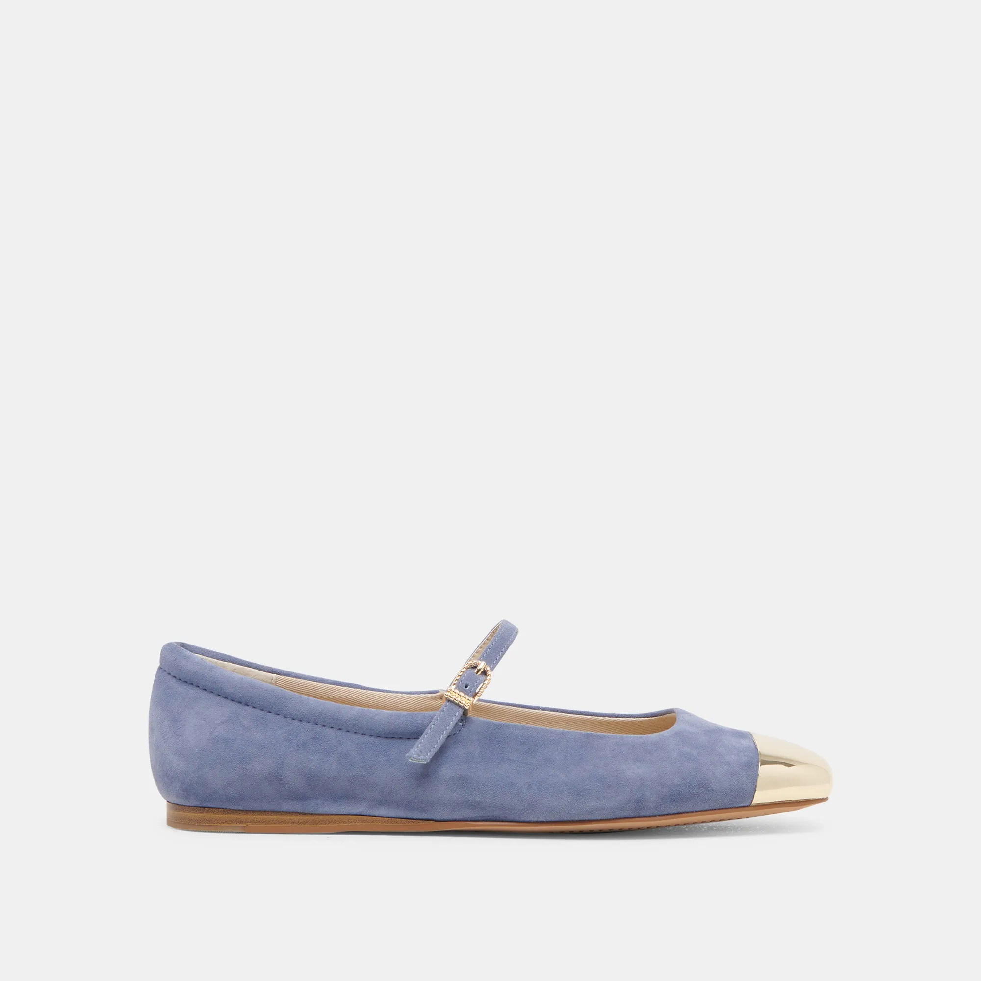 REYES BALLETTFLATS MIT ZEHENKAPPE IN BLUEBELL WILDLEDER
