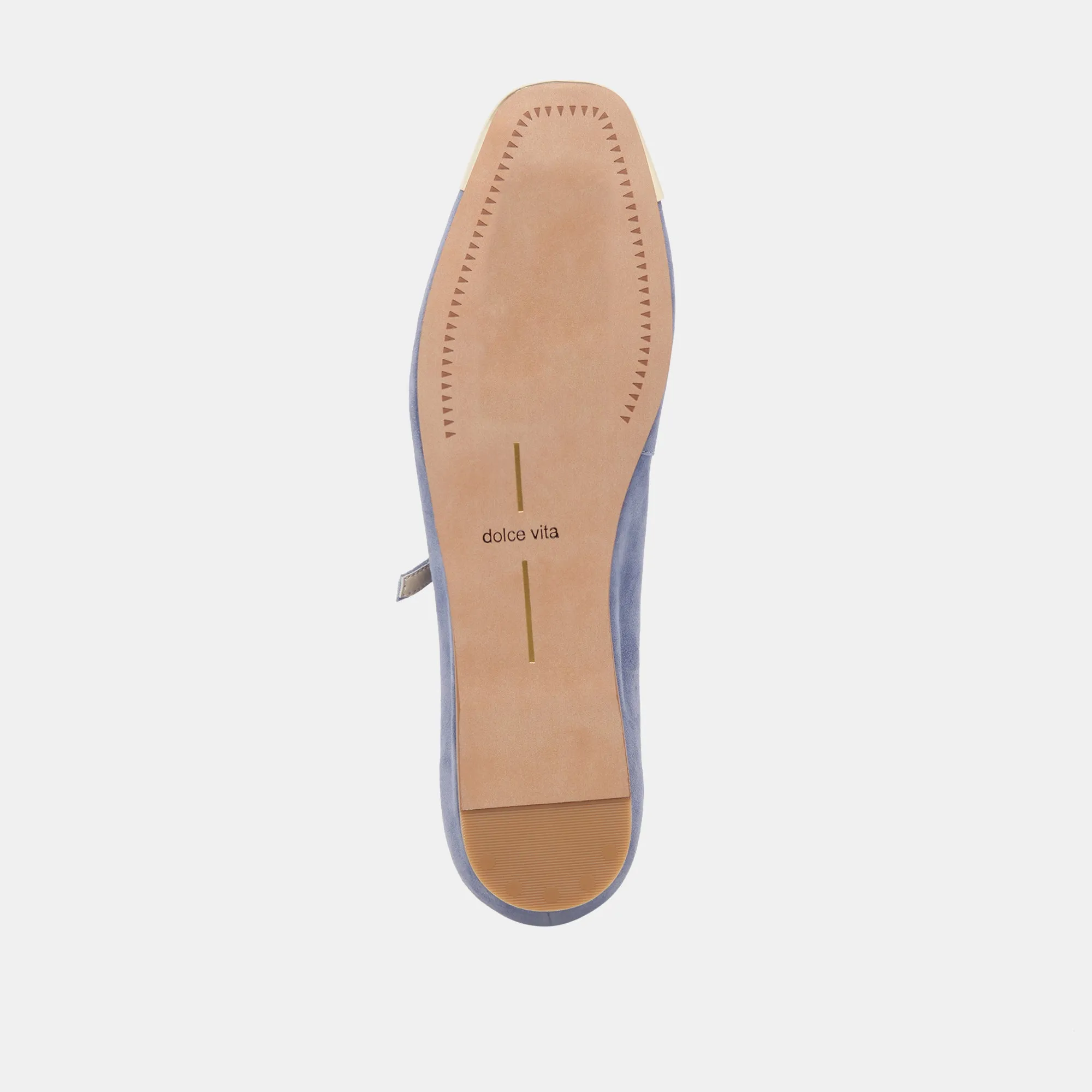 REYES BALLETTFLATS MIT ZEHENKAPPE IN BLUEBELL WILDLEDER