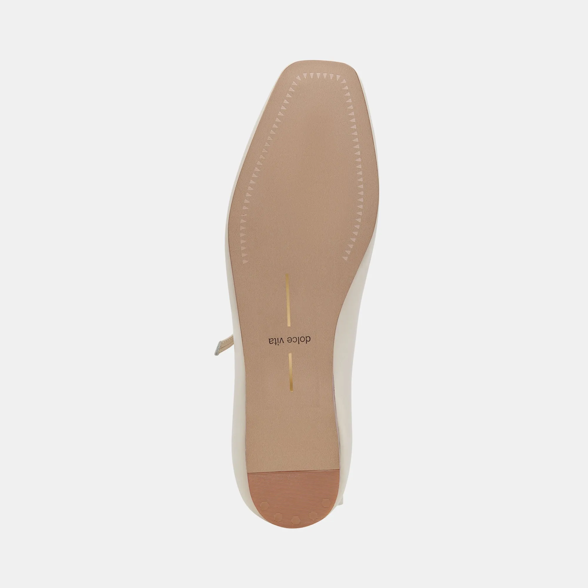 REYES BALLERINAS WEIT GESCHNITTEN IN ELFENBEIN LEDER