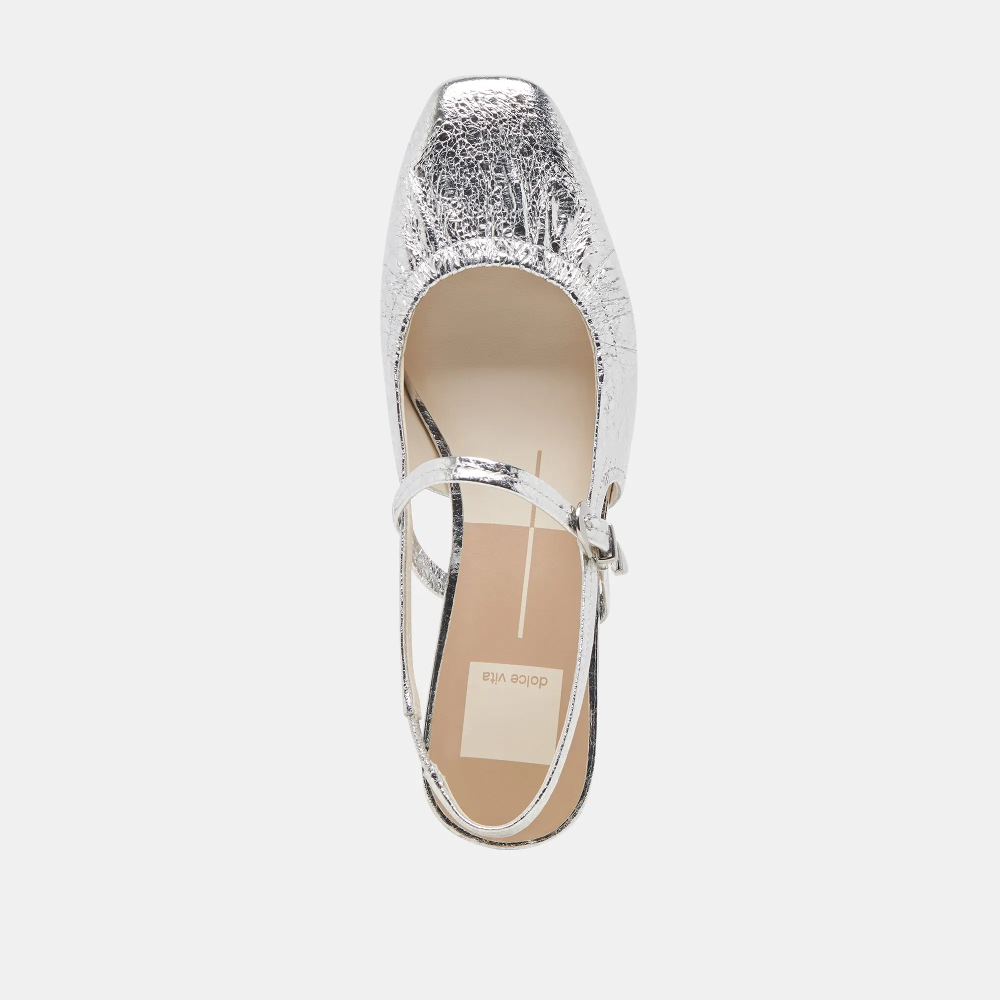 RIANNE FLATS SILBER ANTIKE LEDER