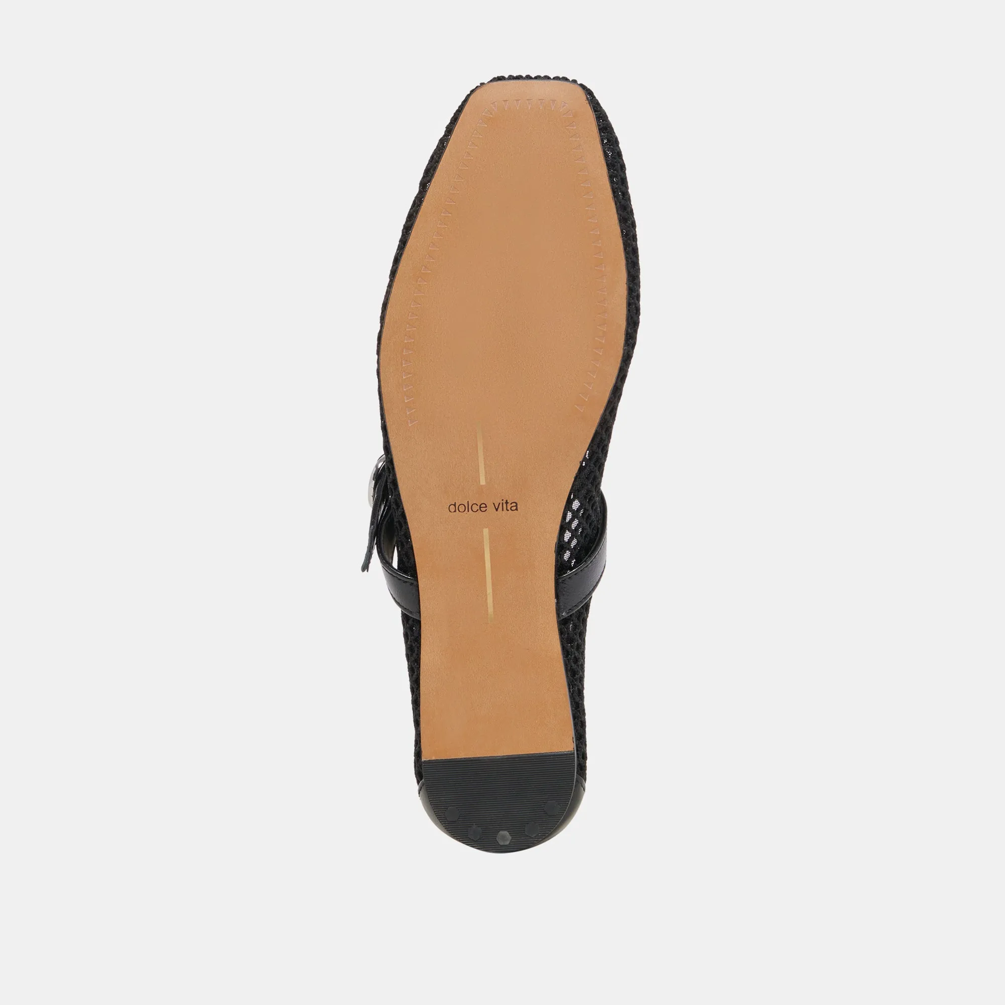 RODNI MESH BALLET FLATS SCHWARZ GEWEBTES MESH