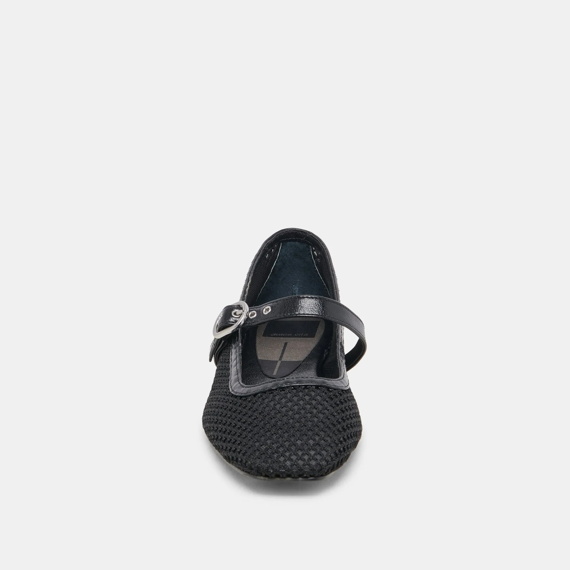 RODNI MESH BALLET FLATS SCHWARZ GEWEBTES MESH