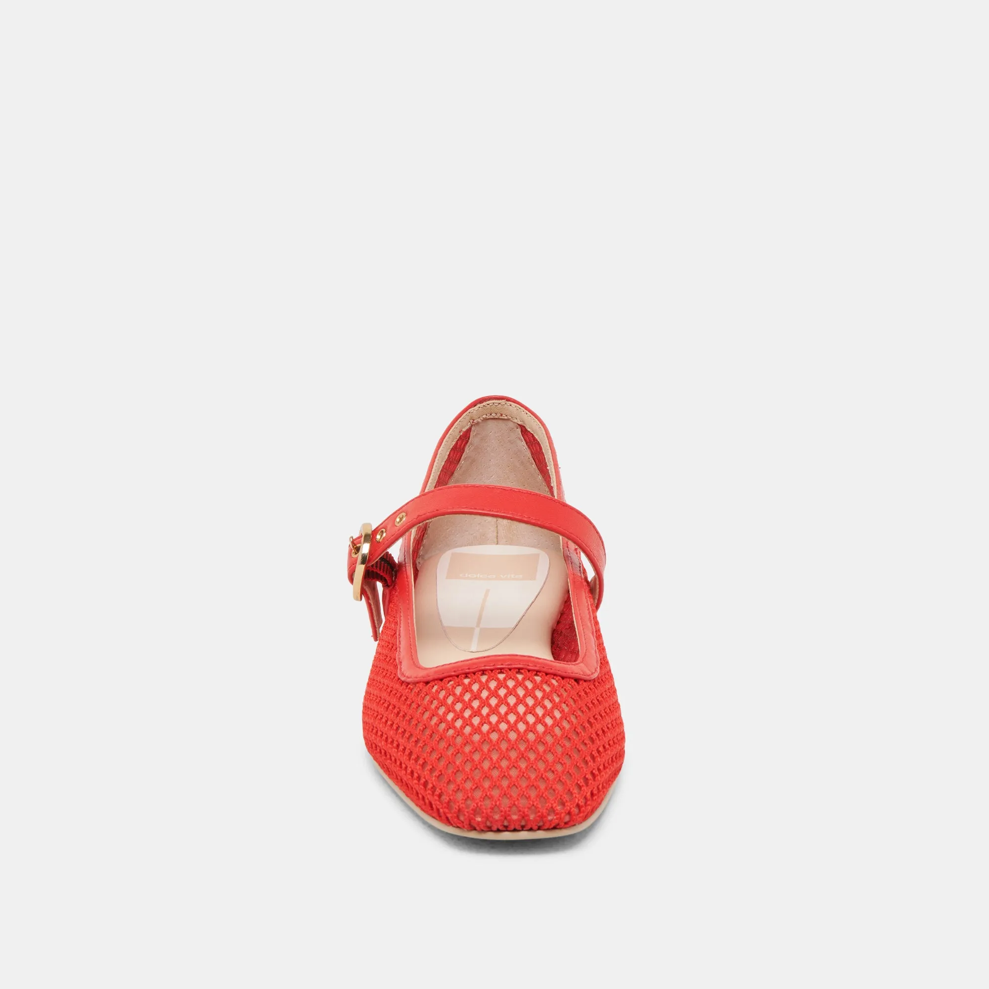 RODNI MESH BALLET FLATS CHILI GEWEBTES MESH