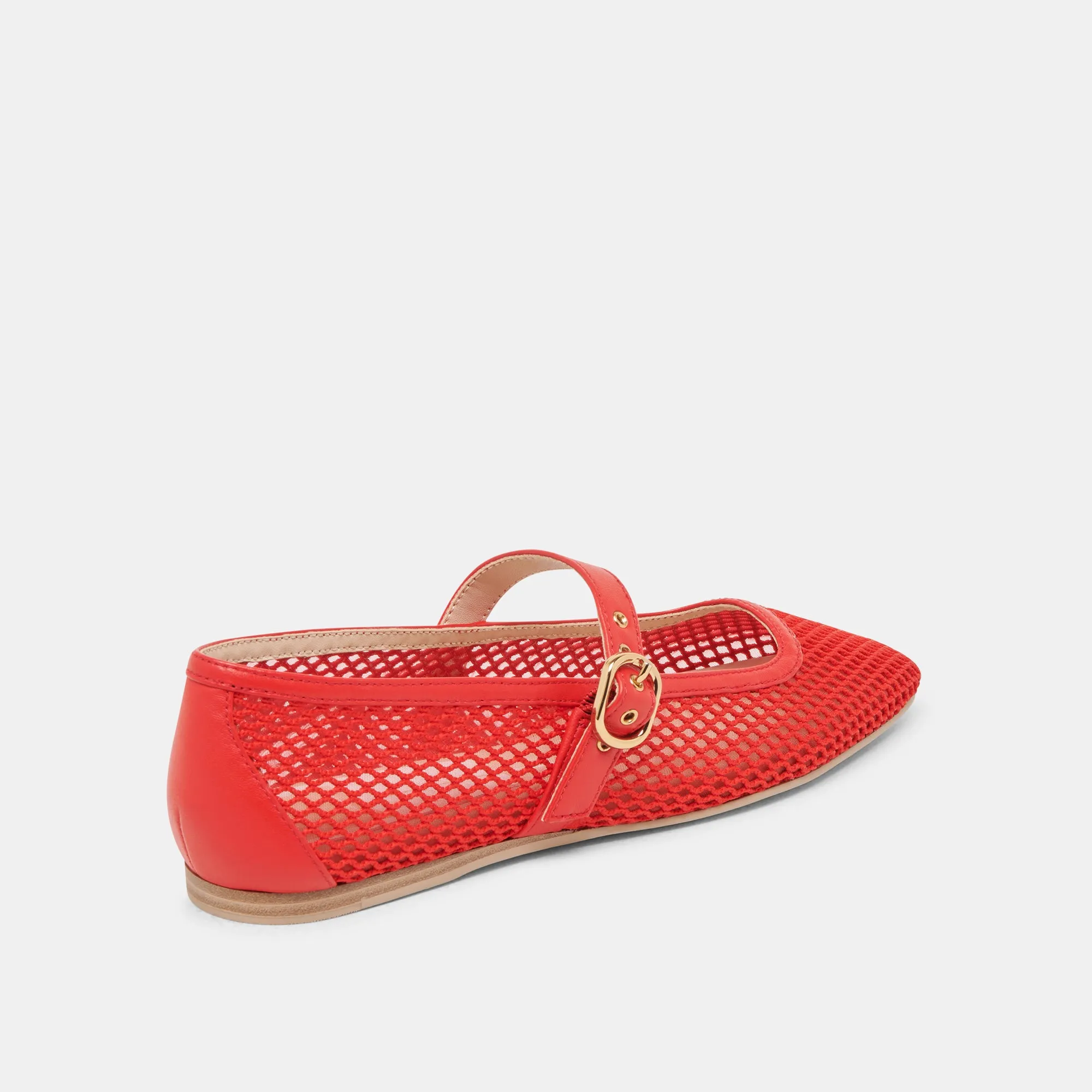 RODNI MESH BALLET FLATS CHILI GEWEBTES MESH