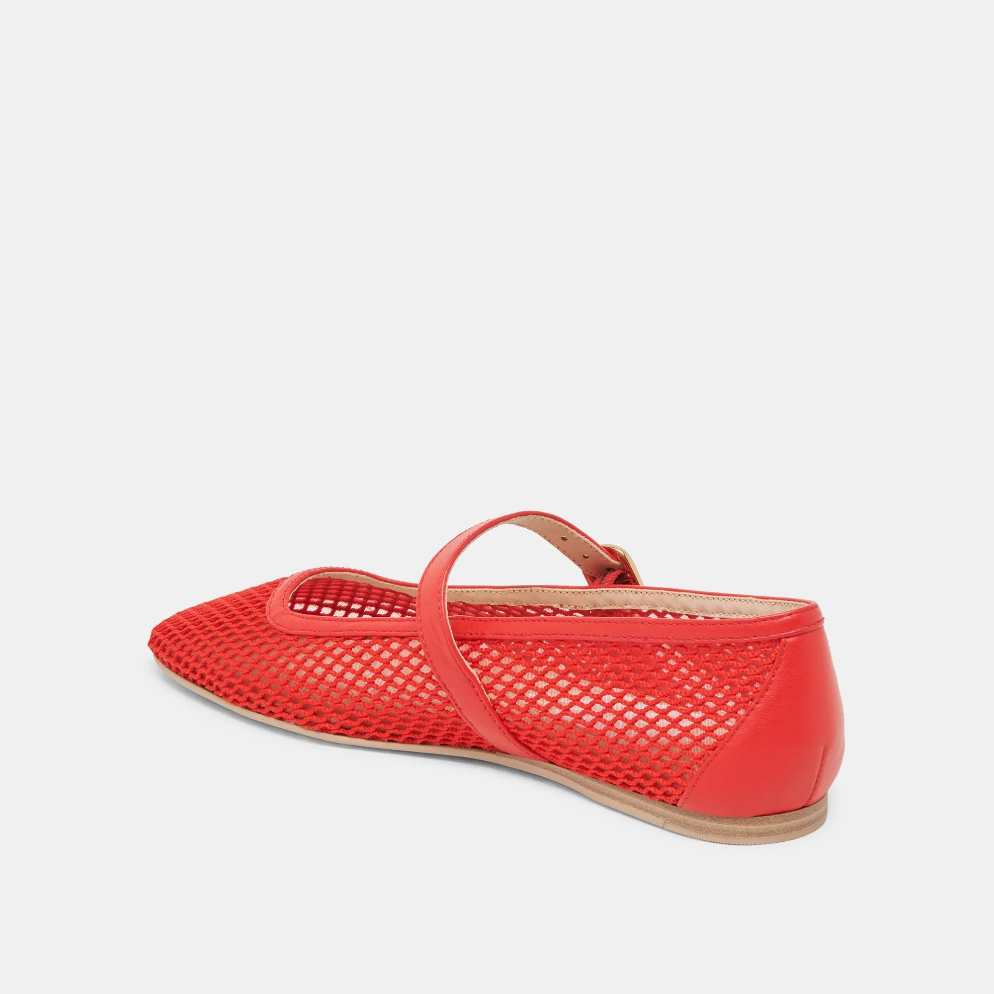 RODNI MESH BALLET FLATS CHILI GEWEBTES MESH