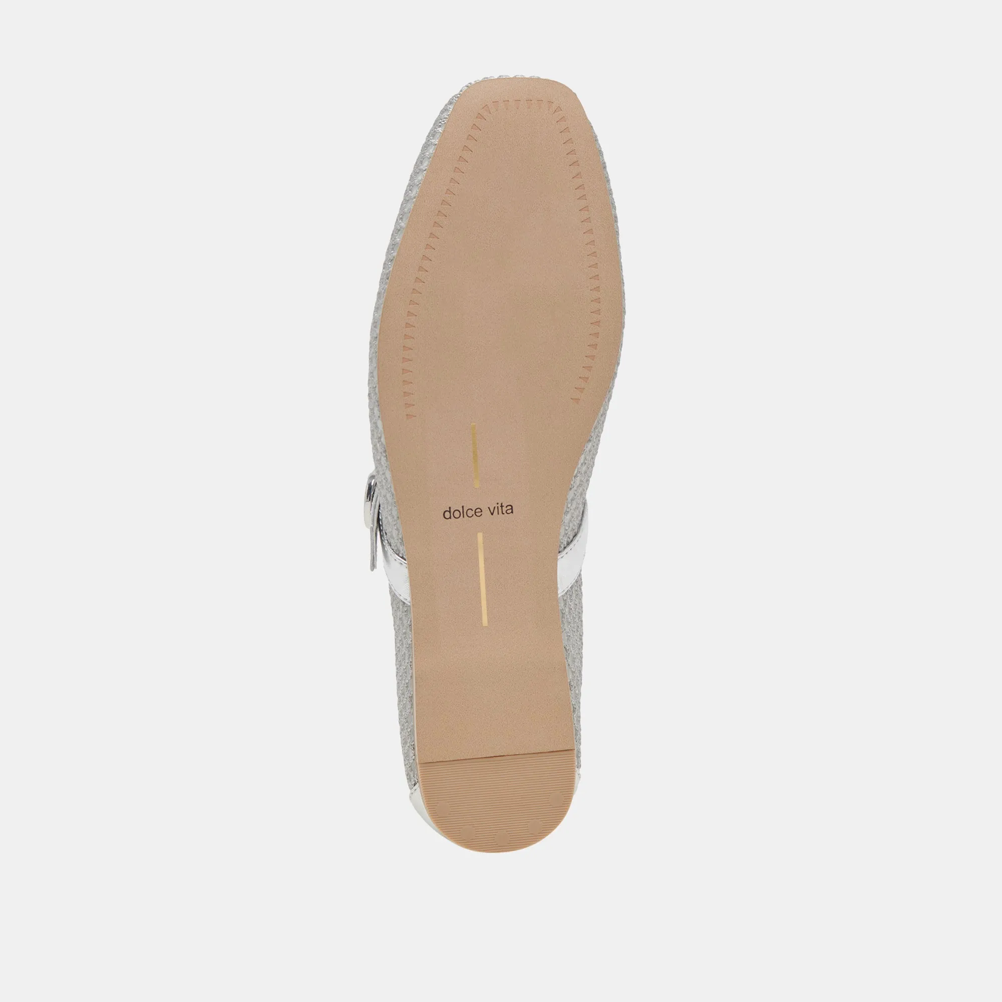 RODNI MESH BALLET FLATS SILBER GEWEBTES MESH