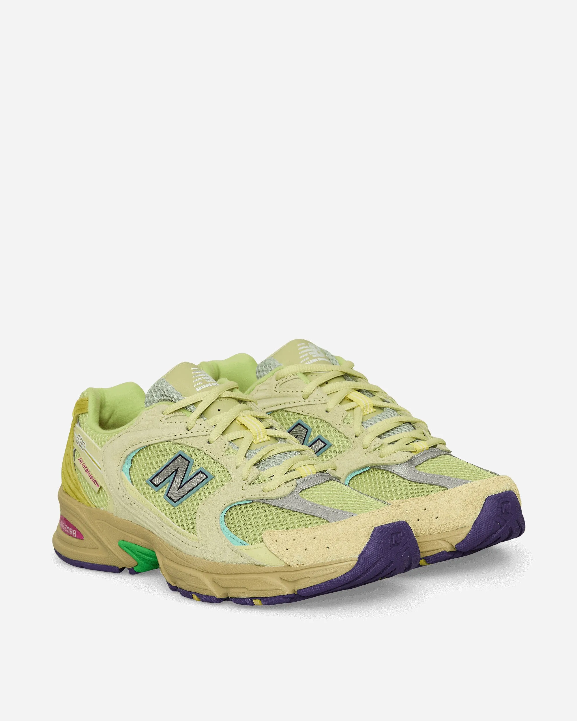 Salehe Brembury 530 Sneakers Staubiges Gelb / Selleriegrün