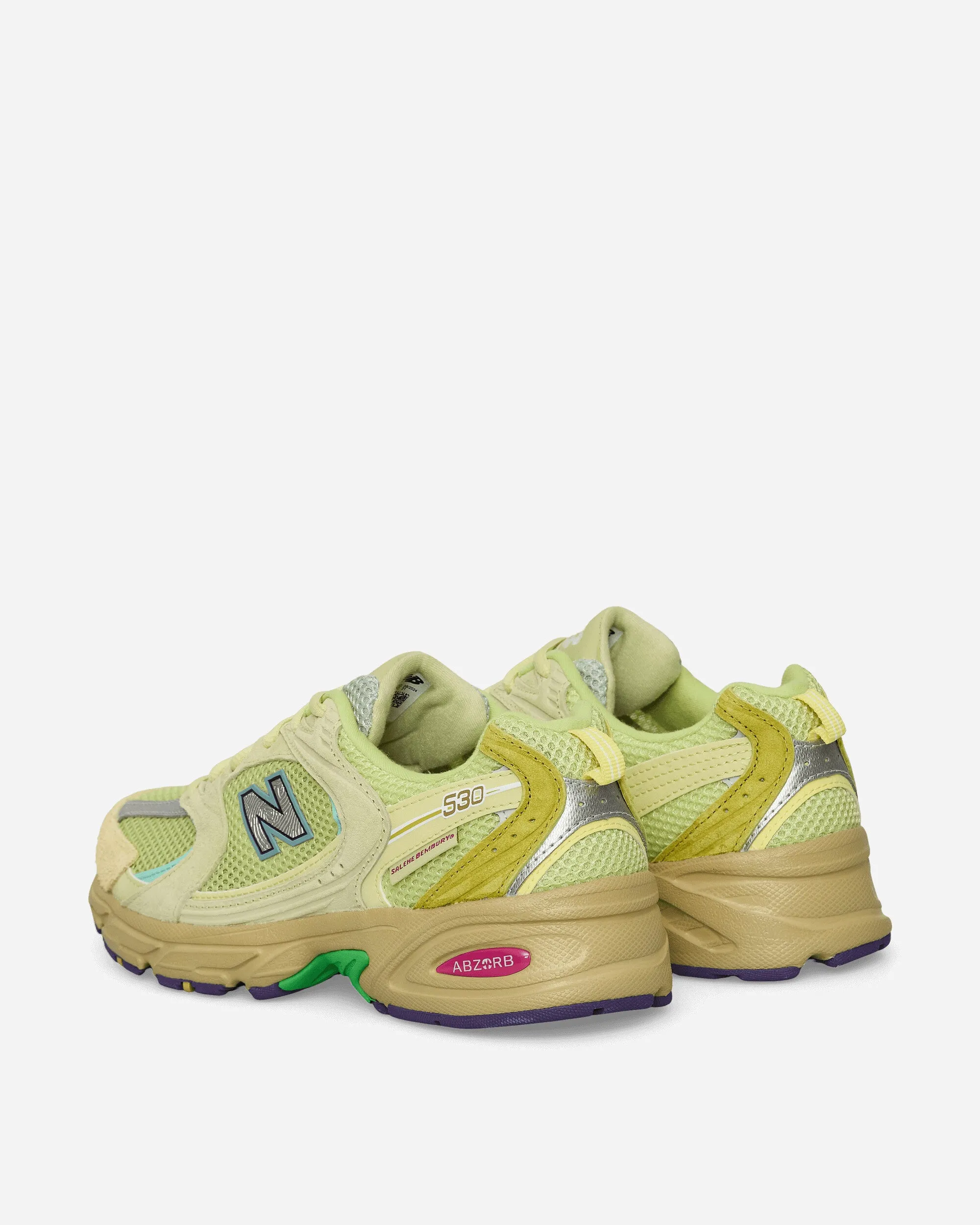 Salehe Brembury 530 Sneakers Staubiges Gelb / Selleriegrün