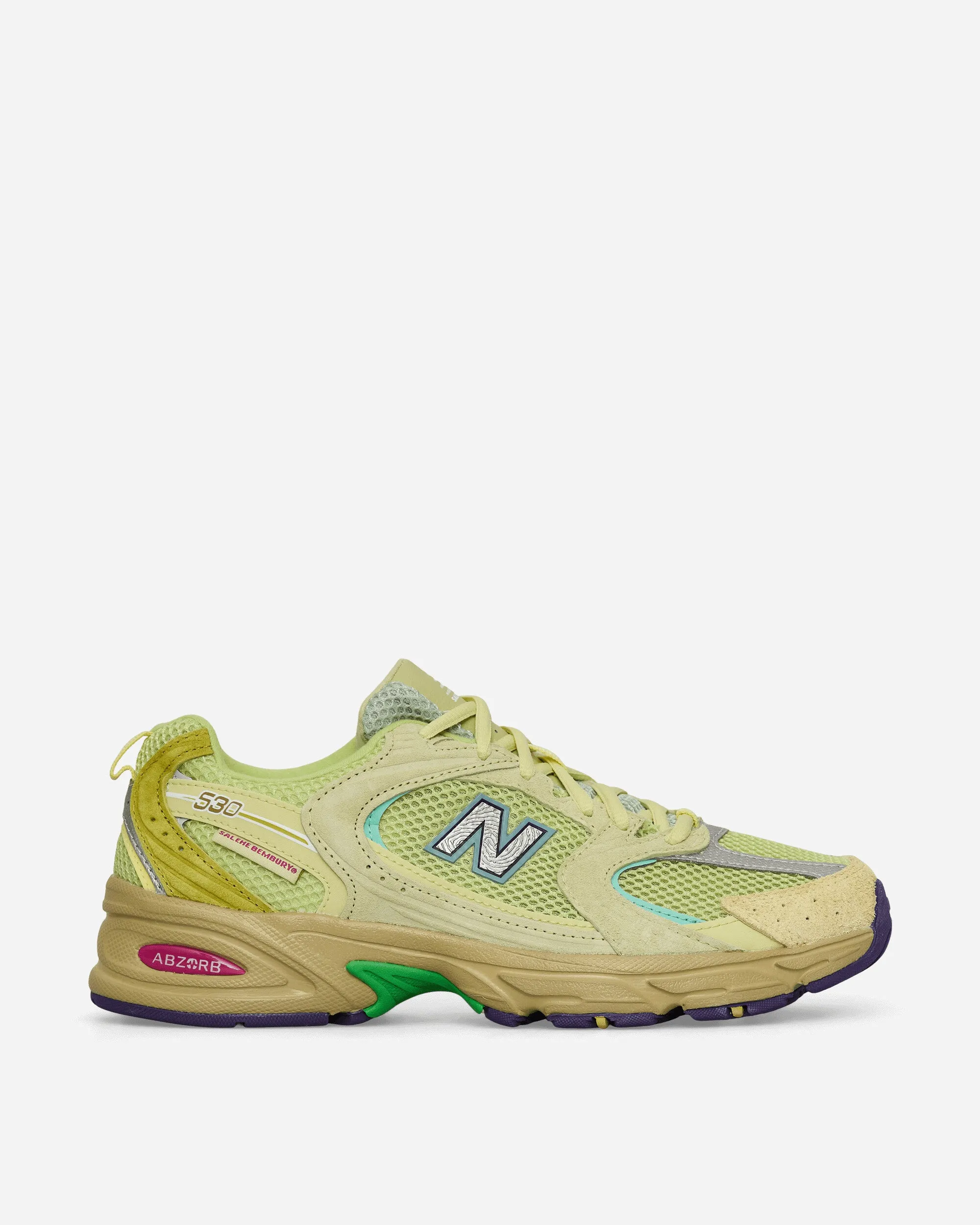 Salehe Brembury 530 Sneakers Staubiges Gelb / Selleriegrün