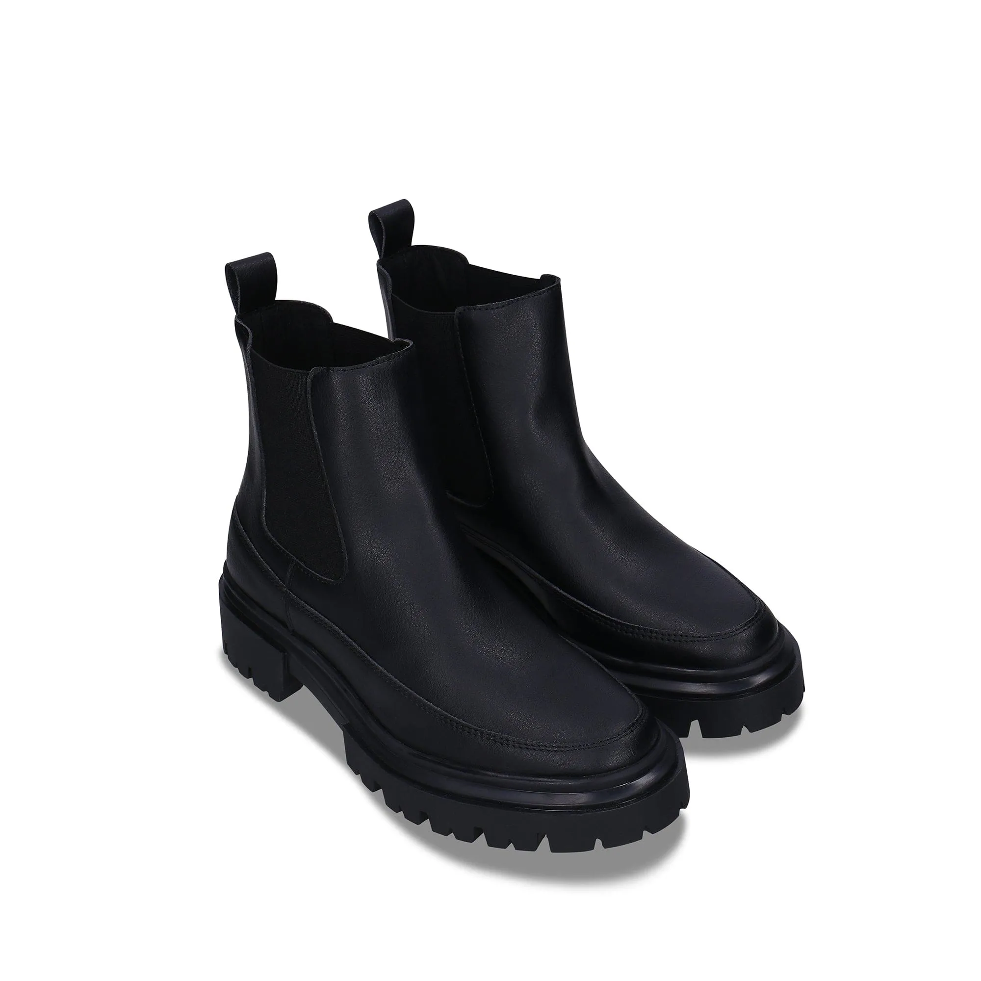 Selma Damen Vegan-Leder Chelsea Boots | Schwarz