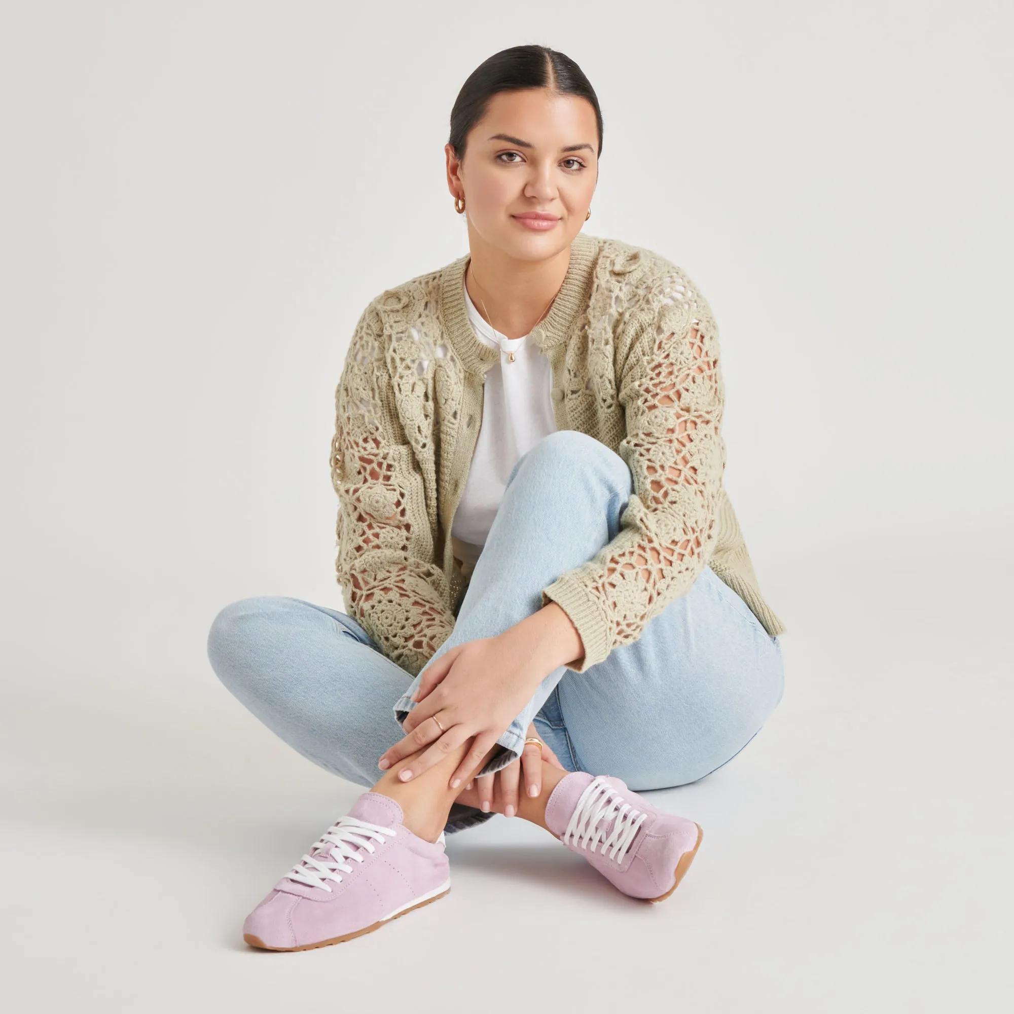 SERINA SNEAKERS LAVENDEL WILDLEDER