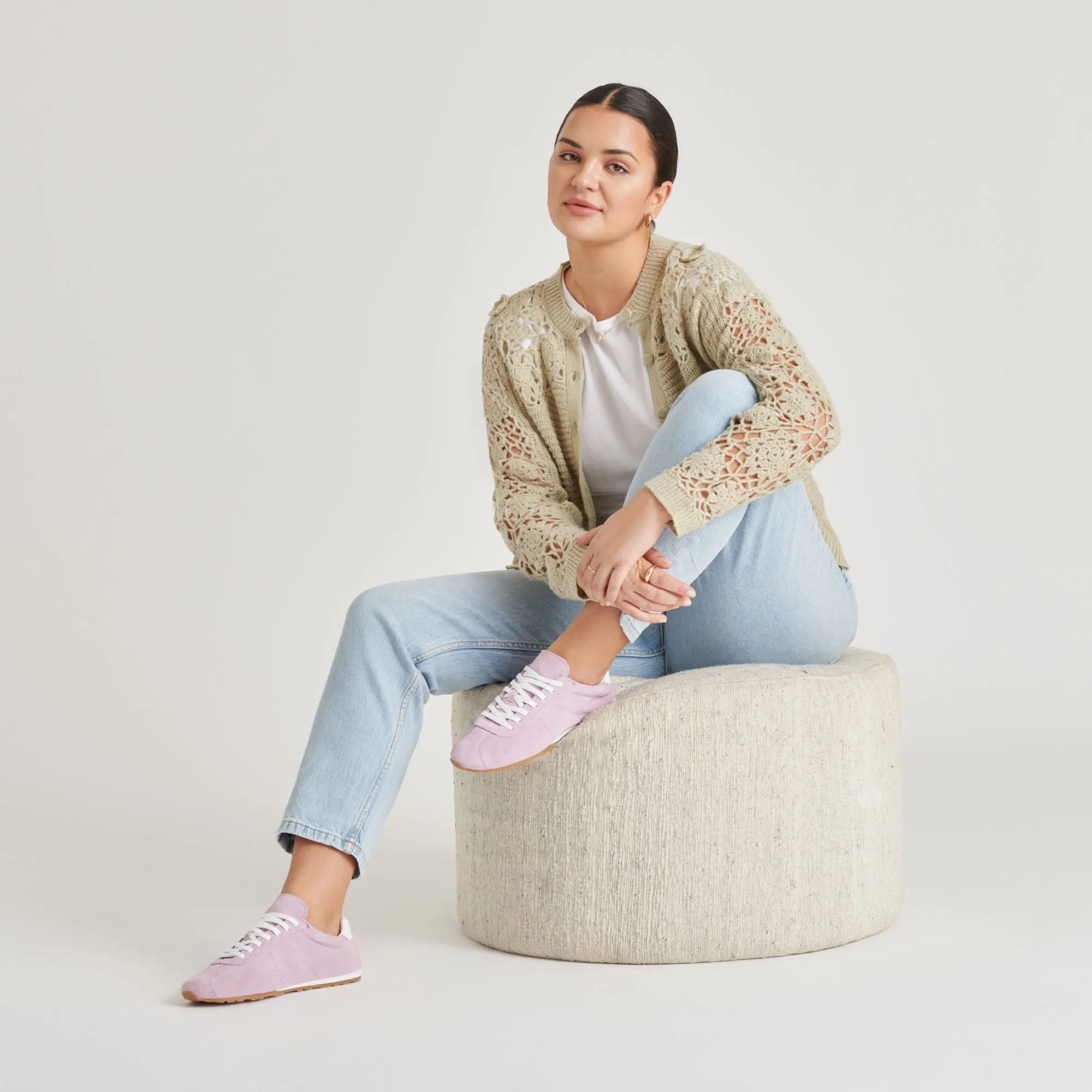 SERINA SNEAKERS LAVENDEL WILDLEDER