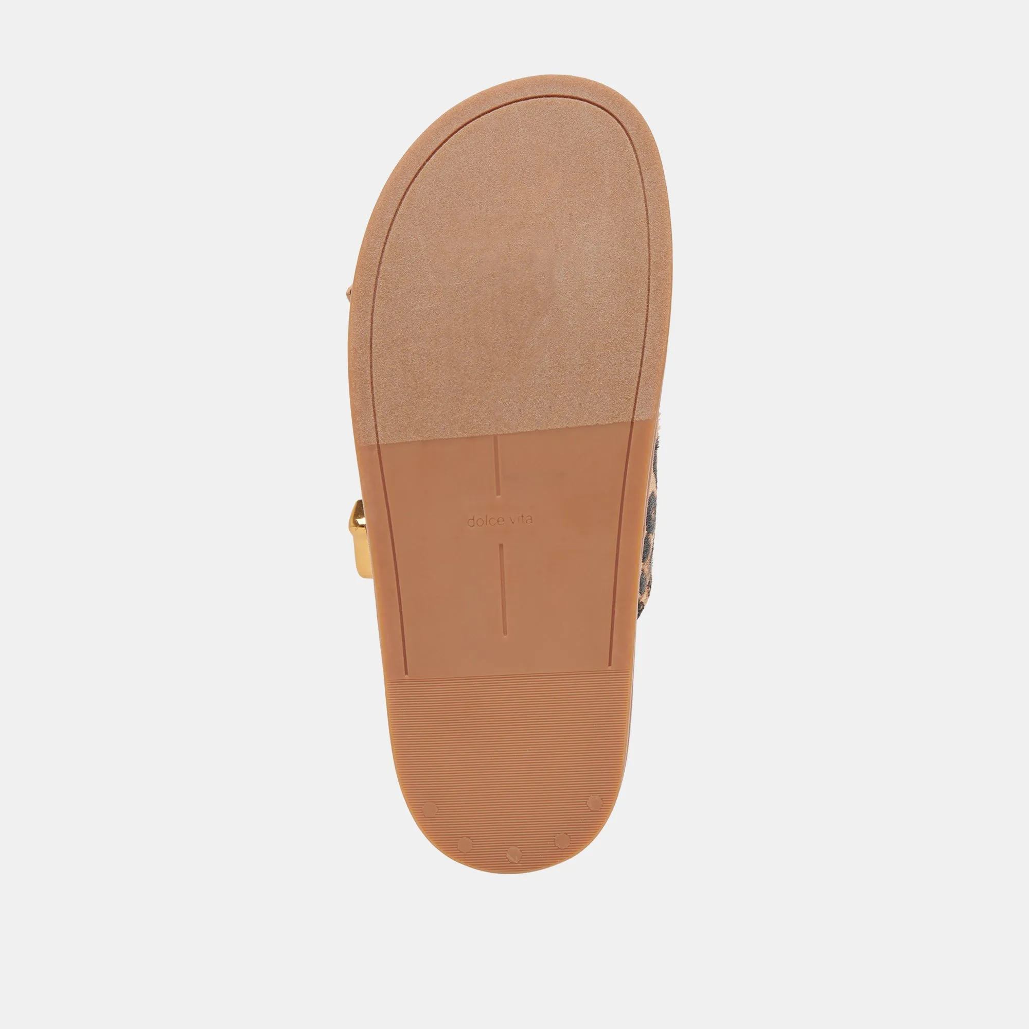 SEVANA SANDALEN DK LEOPARD KALBSHAAR