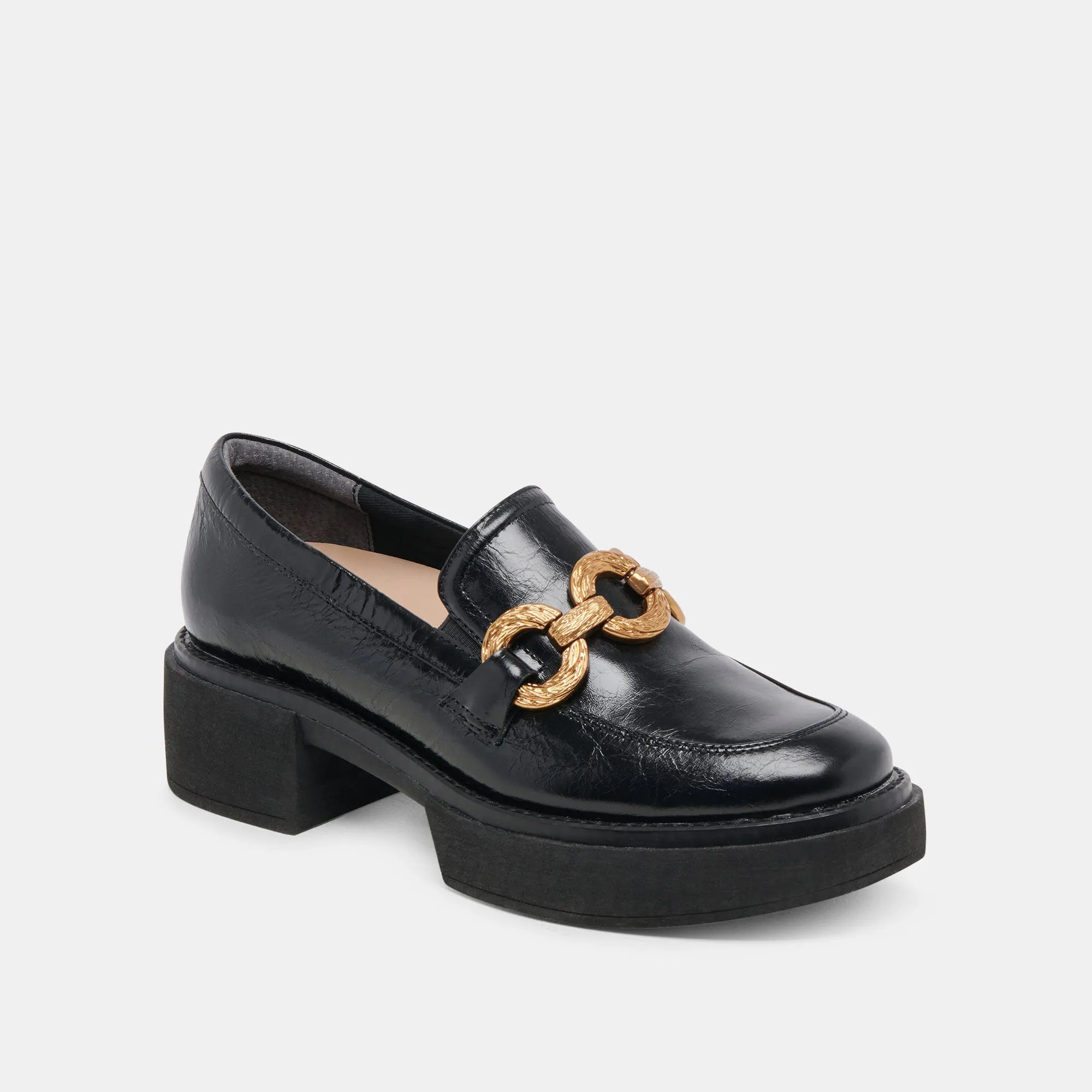 SHEENA LOAFERS MITTERNACHTS-KNITTER-PATENT