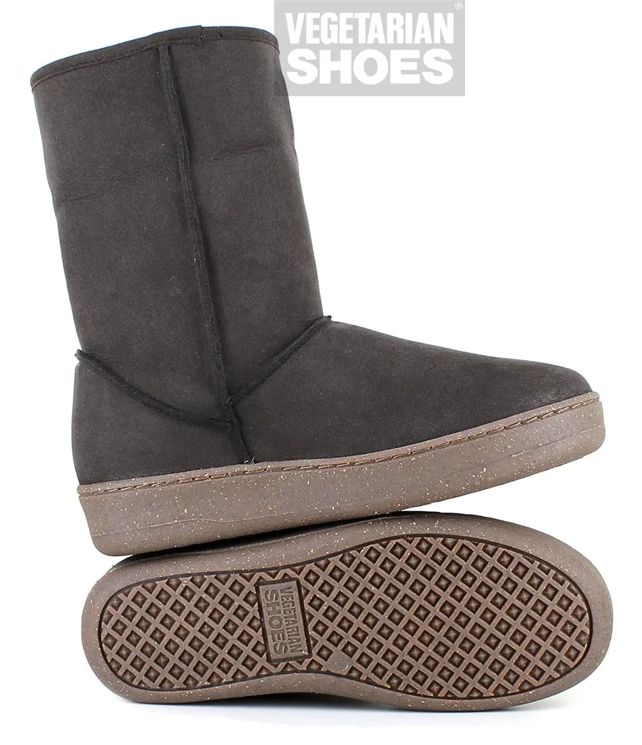 Gemütlicher Stiefel in Braun von Vegetarian Shoes
