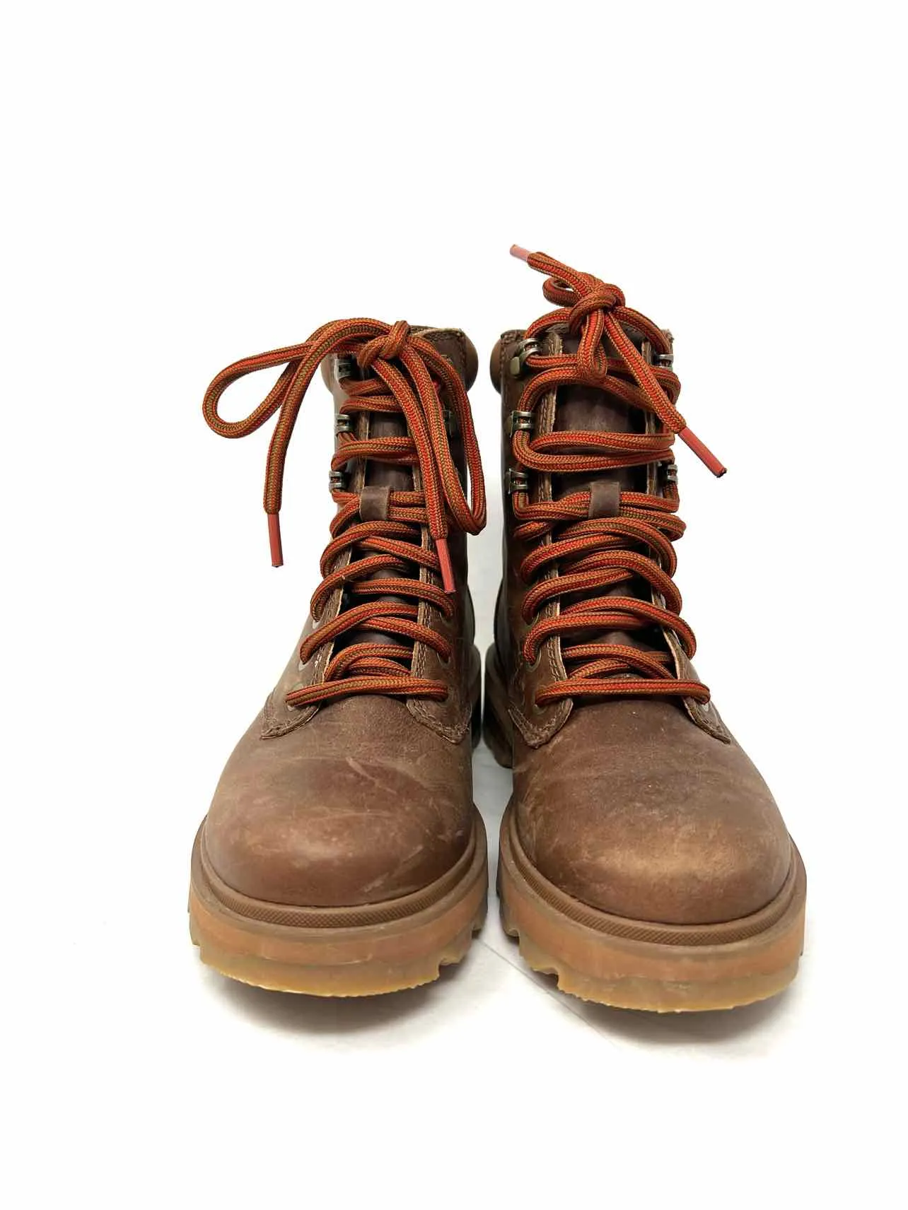 Sorel Größe 6 Braun/Orange Schnürstiefel aus Leder