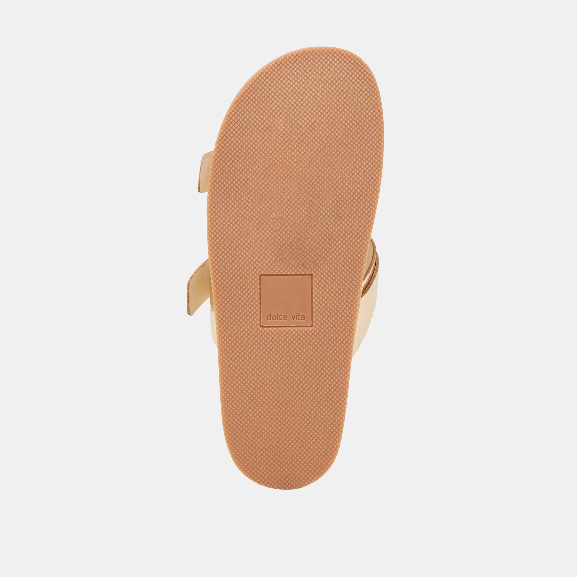 SOYA SANDALEN GOLD GESTRESSTES LEDER