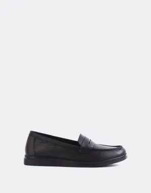 Sperry Schwarzes Leder