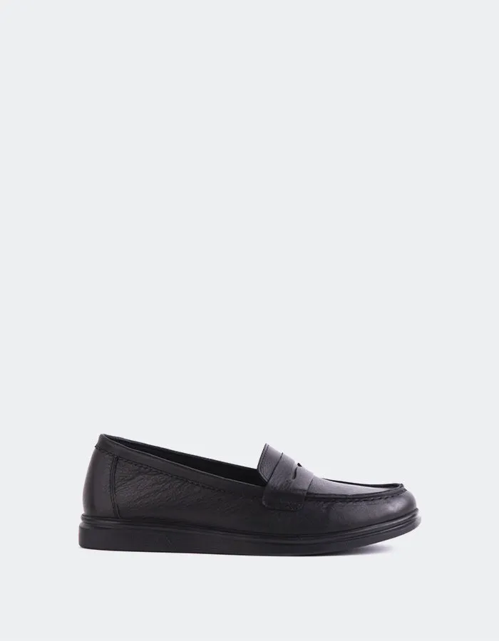 Sperry Schwarzes Leder