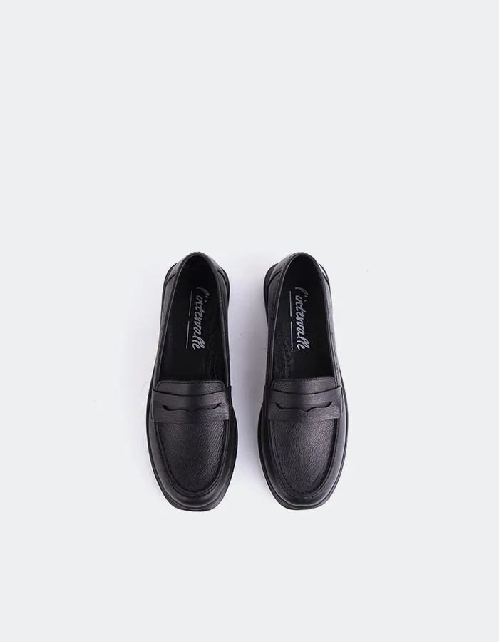 Sperry Schwarzes Leder