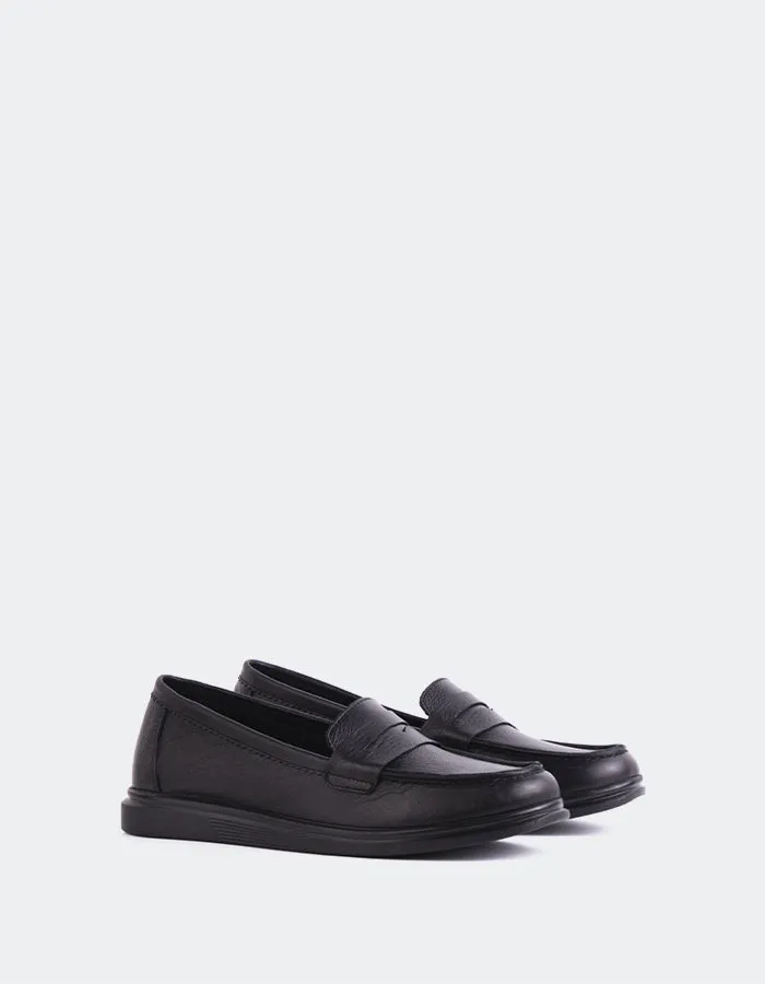 Sperry Schwarzes Leder