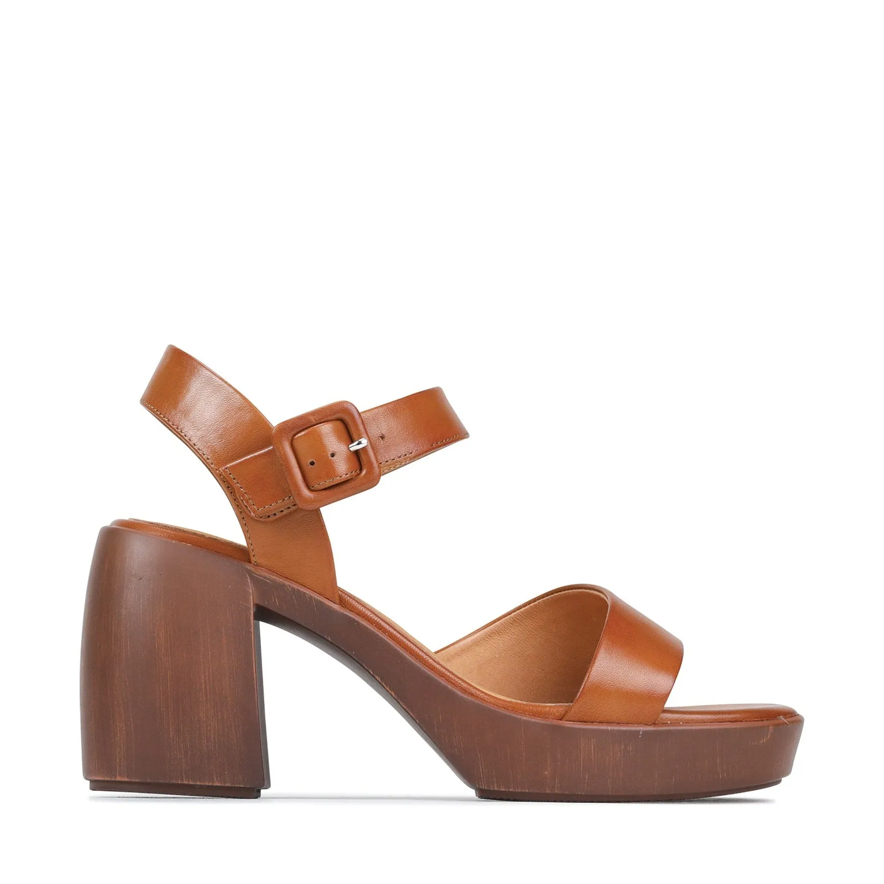 SPIGA LEDER BLOCKABSATZ SANDALEN