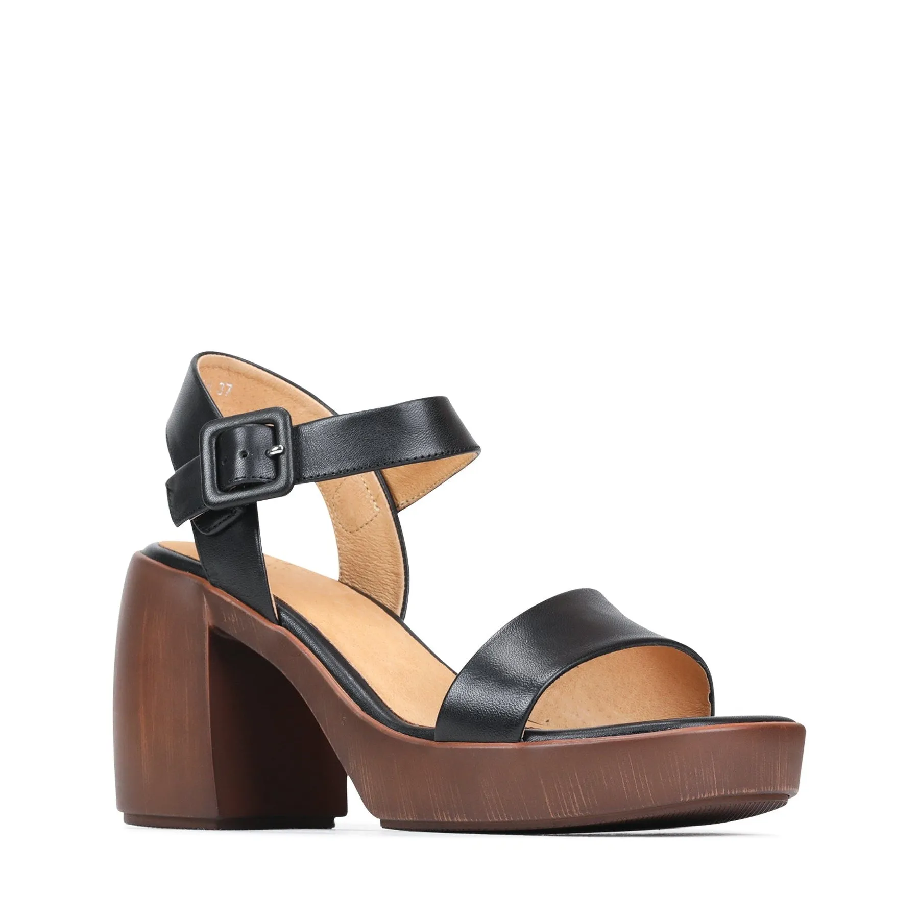 SPIGA LEDER BLOCKABSATZ SANDALEN