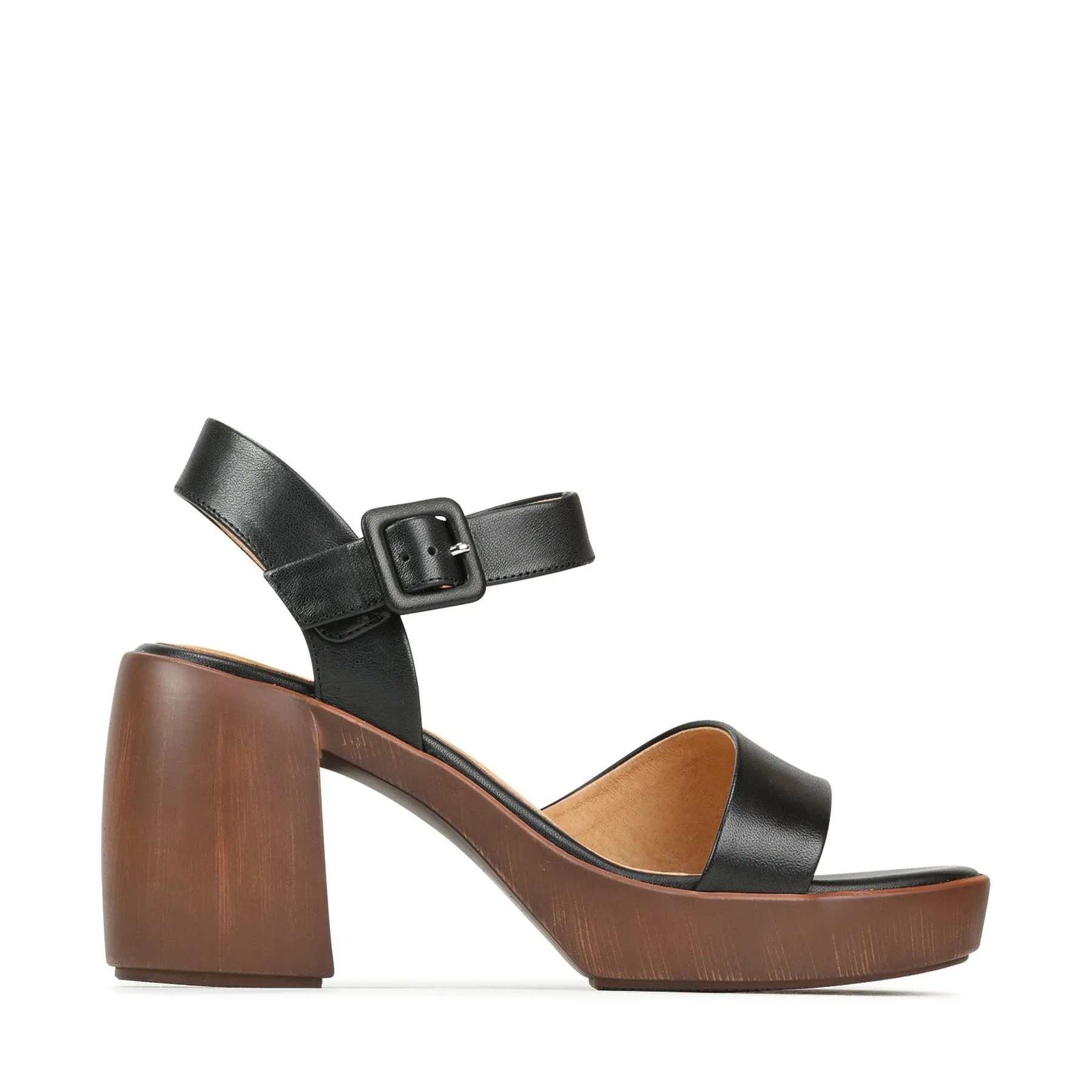 SPIGA LEDER BLOCKABSATZ SANDALEN