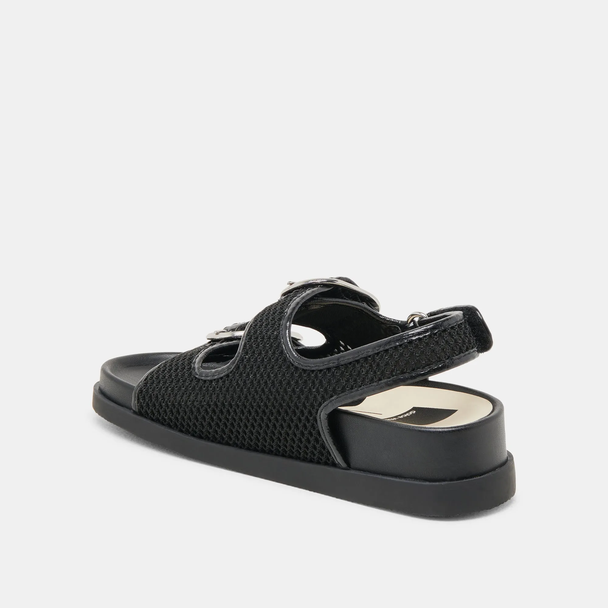 STARLA MESH SANDALETTEN SCHWARZ GEWEBTES MESH