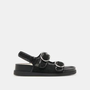STARLA MESH SANDALETTEN SCHWARZ GEWEBTES MESH