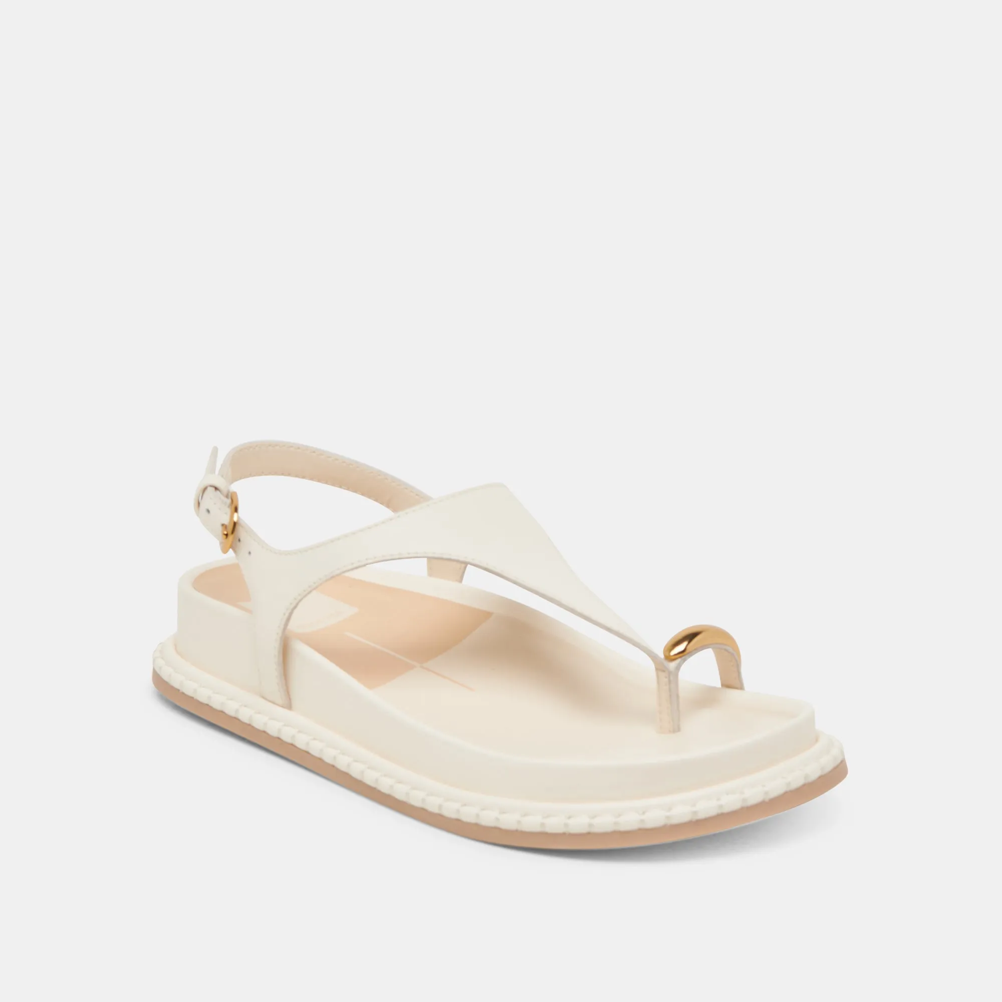 STEFAN SANDALEN OFF-WHITE LEDER