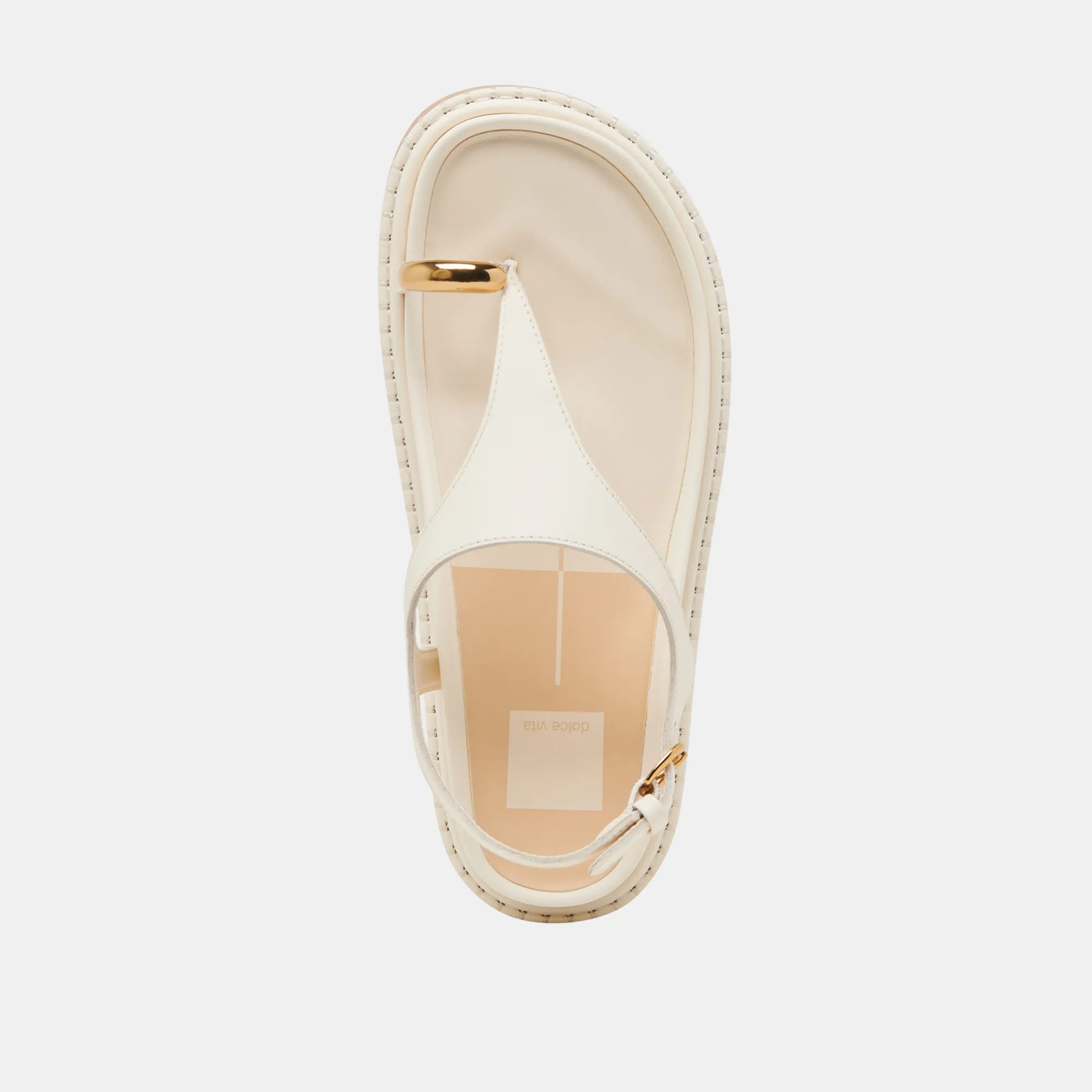 STEFAN SANDALEN OFF-WHITE LEDER