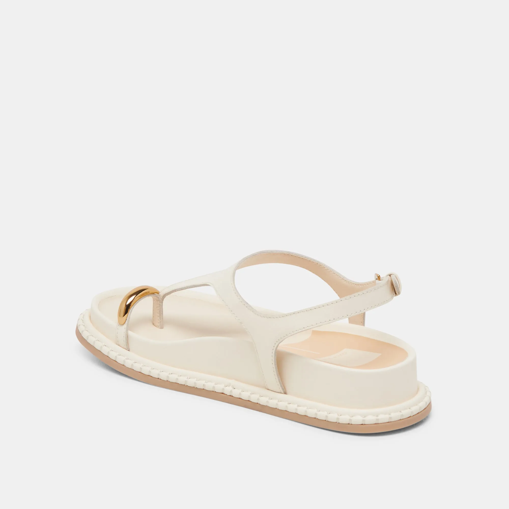 STEFAN SANDALEN OFF-WHITE LEDER